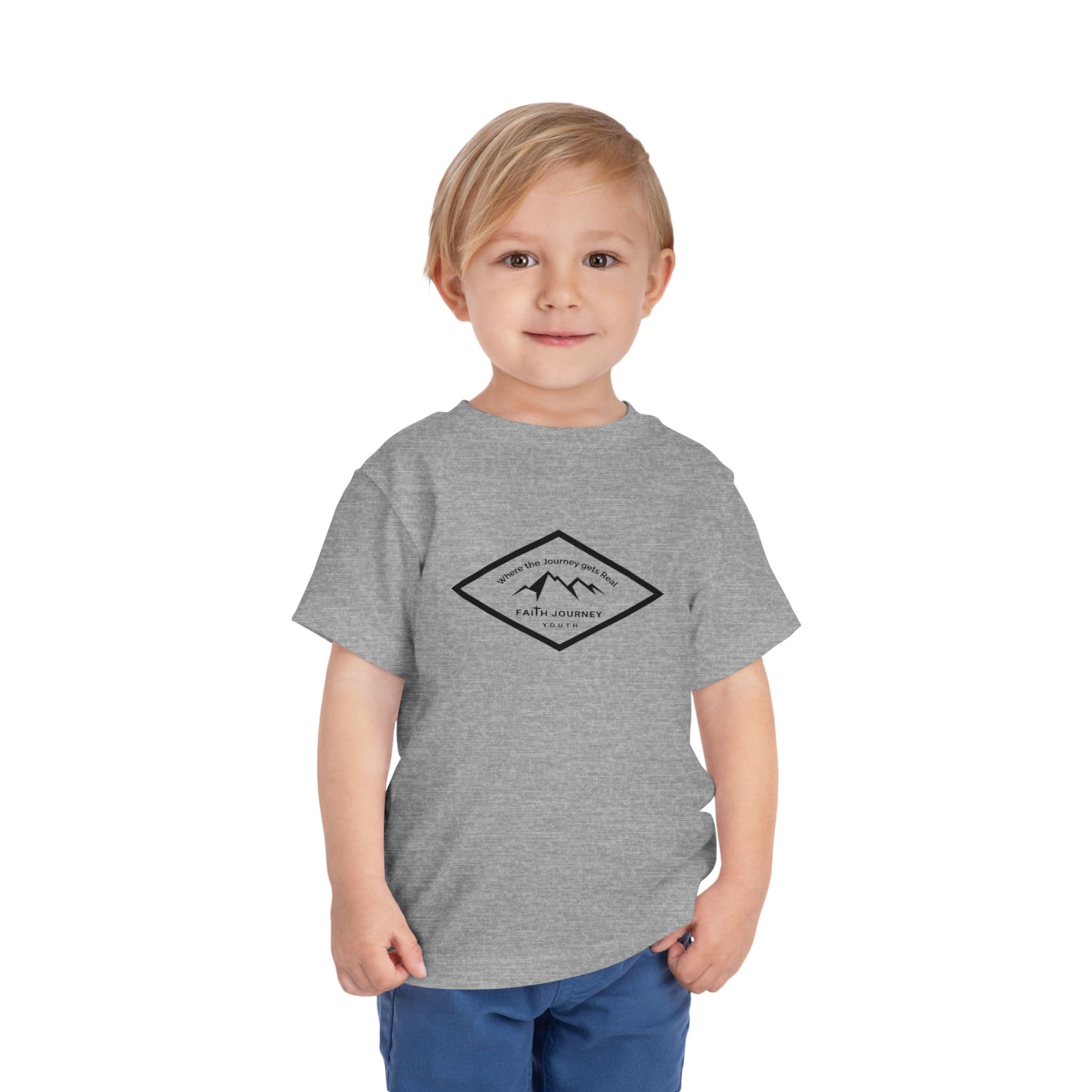 "Faith Journey Youth" Toddler Tee, Kids Church Shirt, Religious Outfit, Adventure T-Shirt, Faith-Based Gift Idea - Image 8