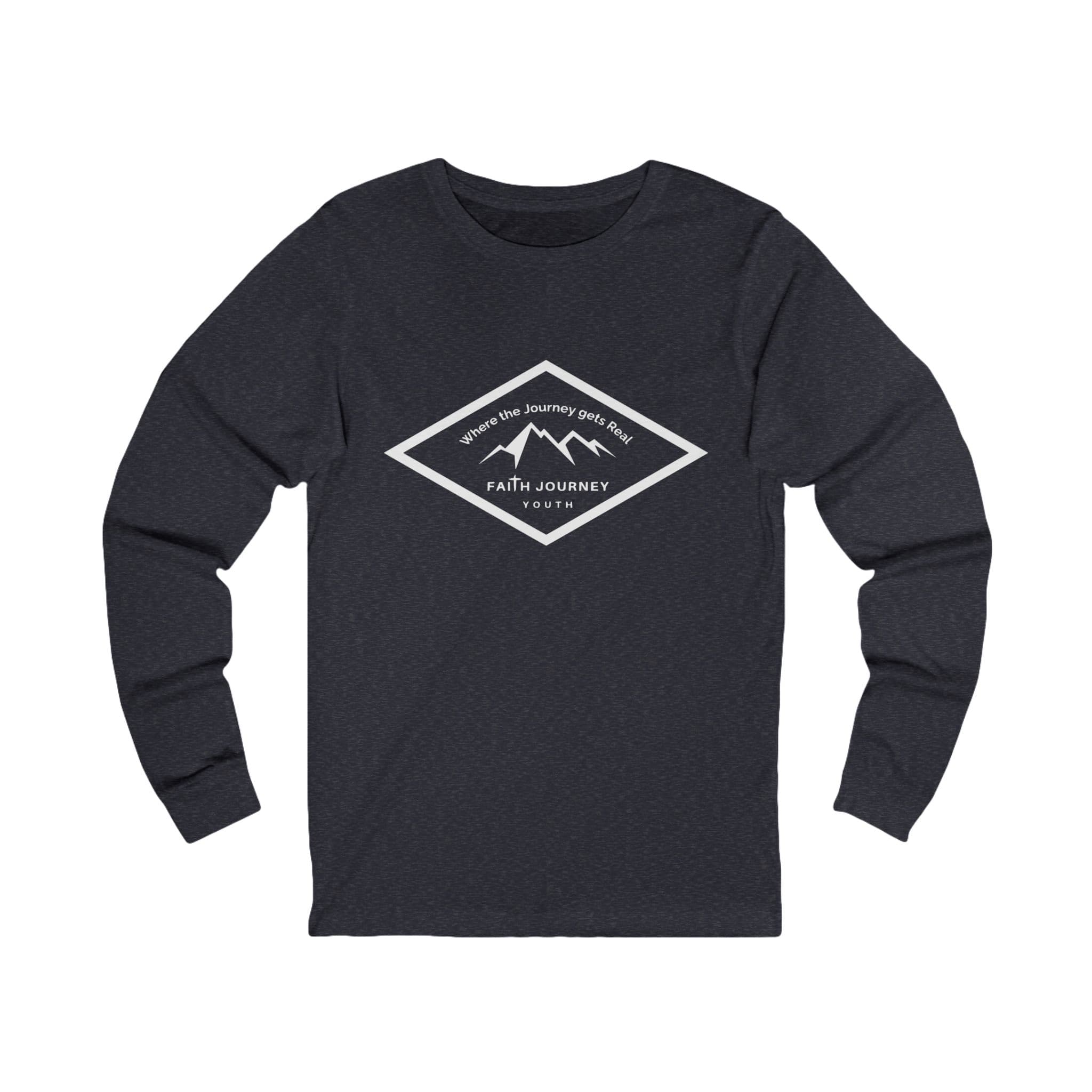 Long Sleeve Tee with Faith Journey Youth Logo - Unisex - Image 6