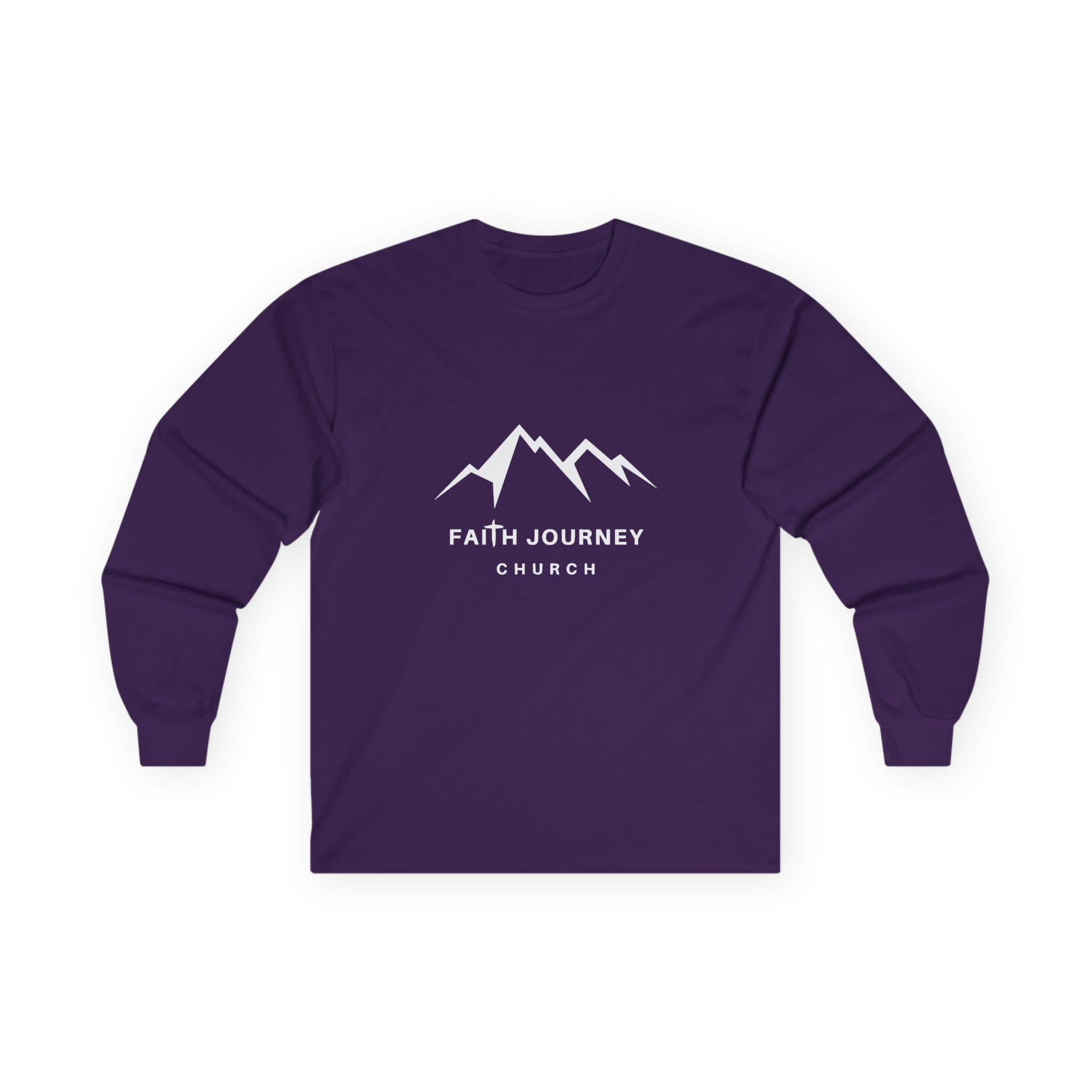Faith Journey Church Long Sleeve Tee, Inspirational Apparel, Church Event Wear, Casual Faith Clothing - Image 9