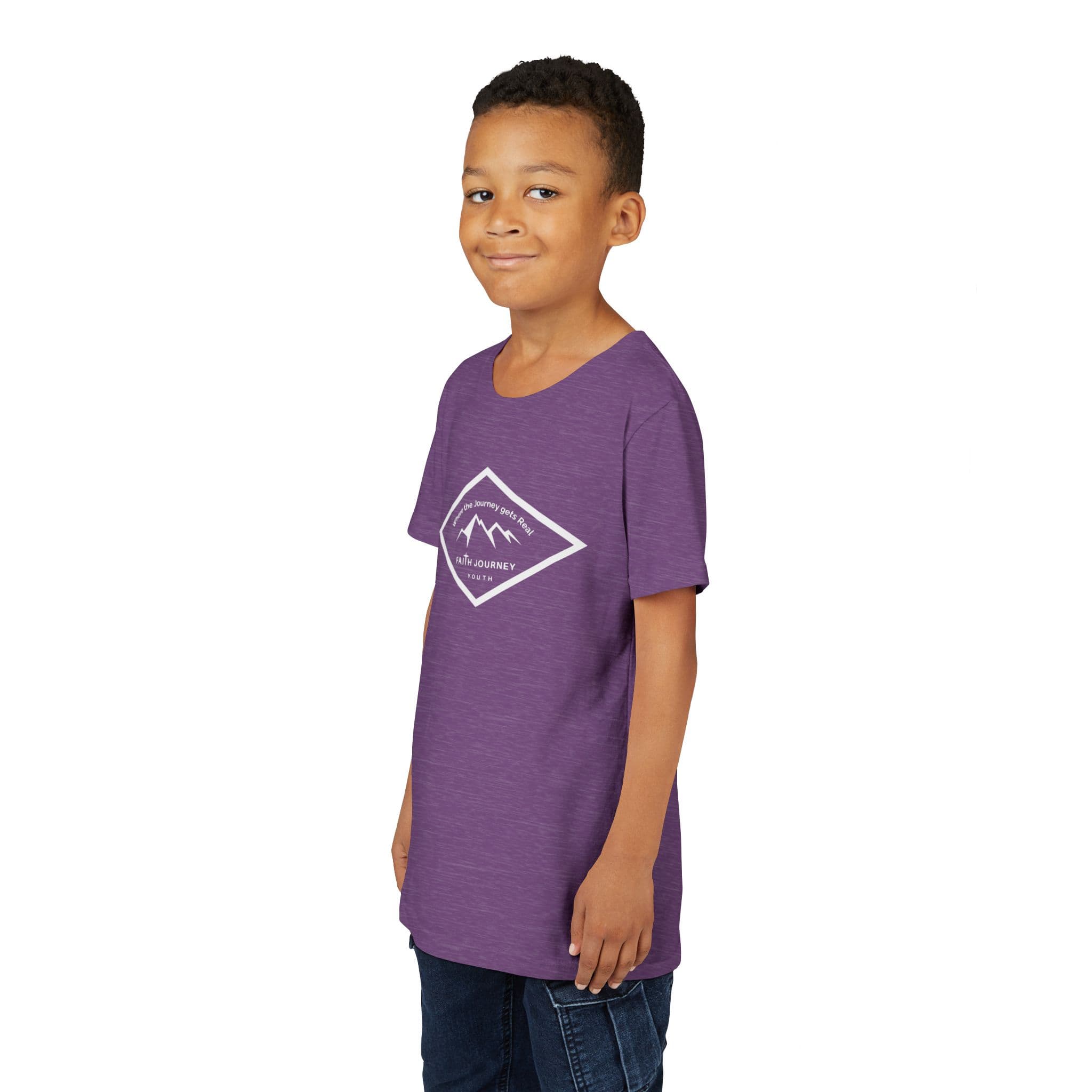 "Faith Journey Youth" Kids Size Short Sleeve Tee - Motivational Shirt for Kids, Great for Church Events, Inspirational Gift, Casual Wear, Outdoor [...] - Image 30