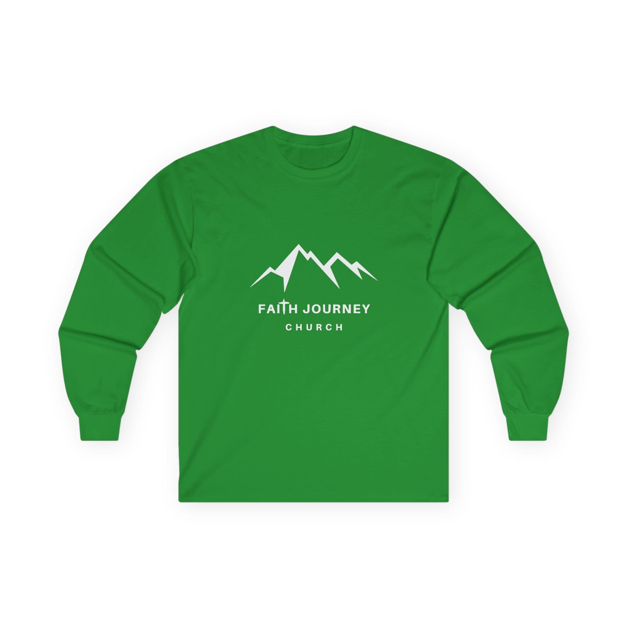 Faith Journey Church Long Sleeve Tee, Inspirational Apparel, Church Event Wear, Casual Faith Clothing - Image 5