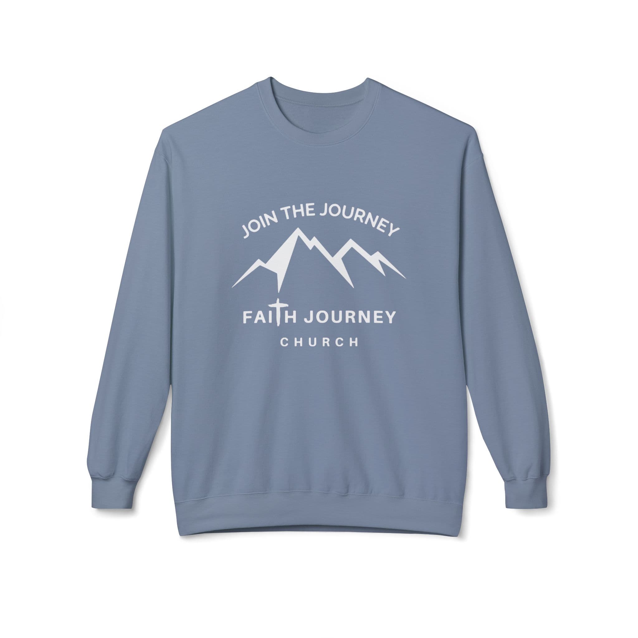 Faith Journey Church "Join the Journey" - Fleece Crewneck Sweatshirt | Unisex, Cozy Layer, Church Apparel - Image 7