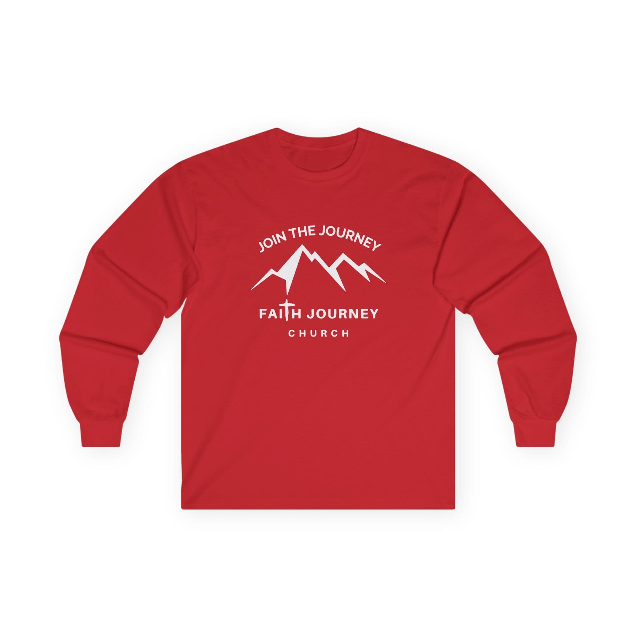 Faith Journey Church "Join the Journey" Long Sleeve Tee, Inspirational Apparel, Church Event Wear, Casual Faith Clothing - Image 11
