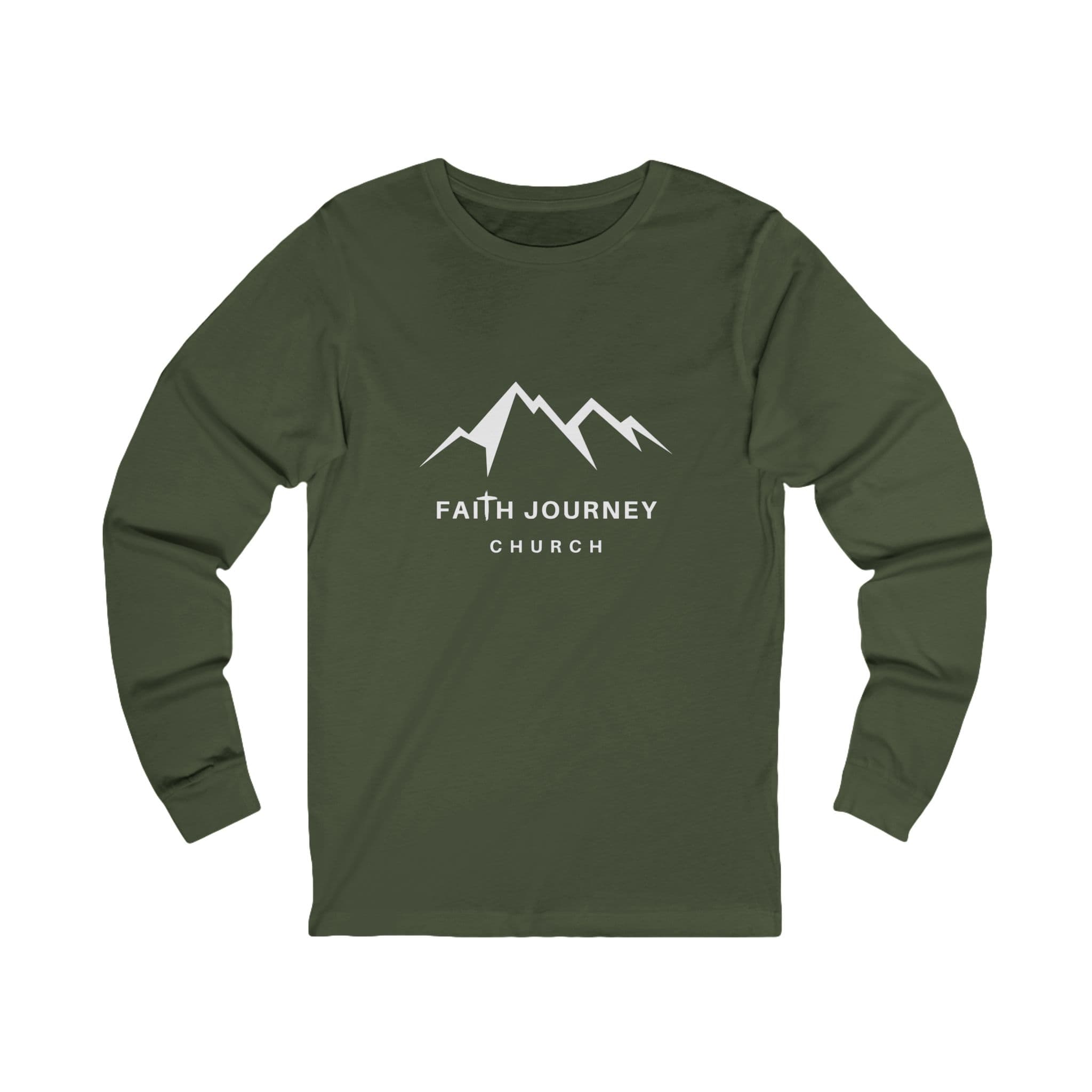 Faith Journey Church Premium Long Sleeve Tee | Unisex Shirt for Church Events, Casual Wear, Faith-Based Gifts, Outdoor Adventures, Comfortable Attire - Image 3