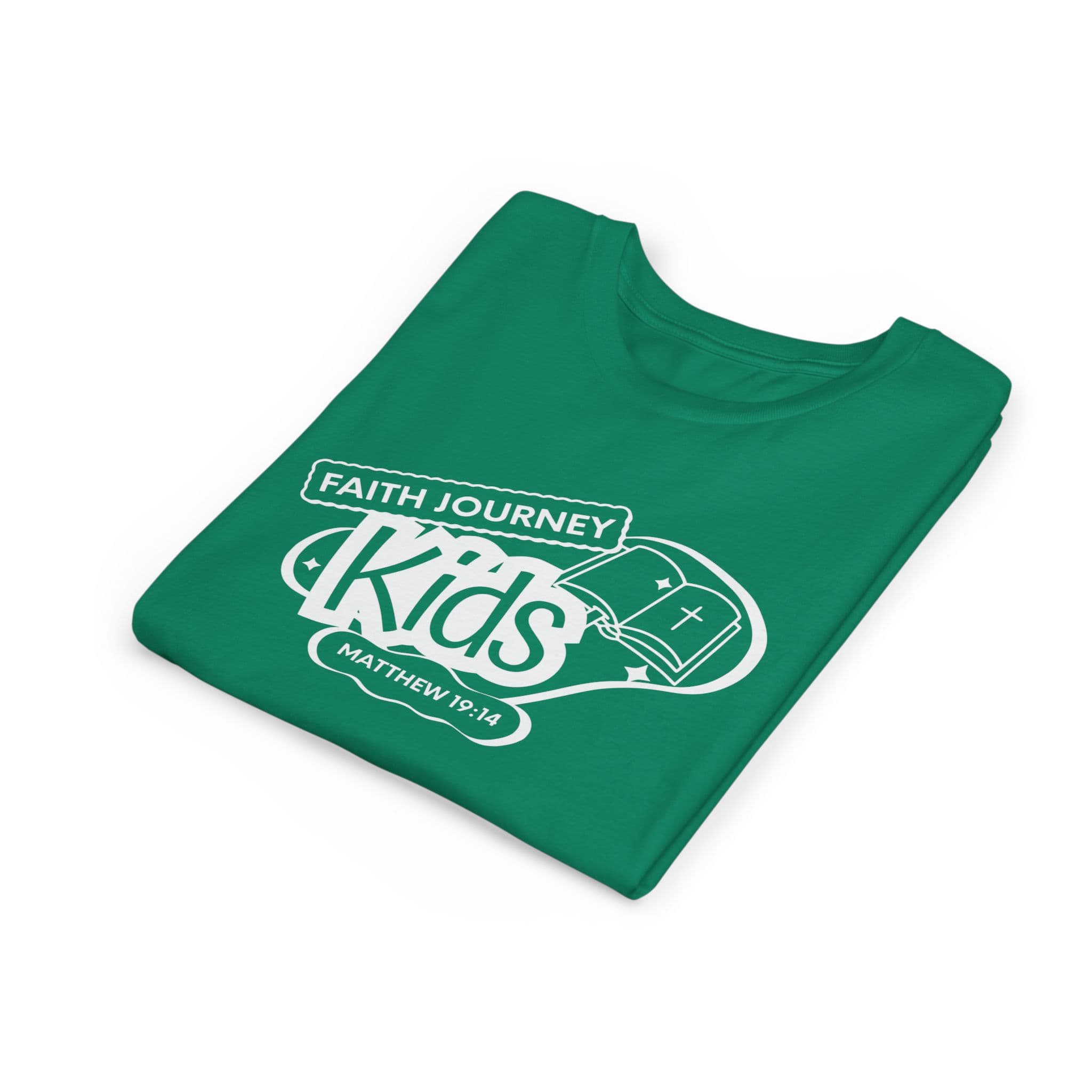 Faith Journey Kids Youth T‑Shirt – Matthew 19:14 Church Kids Tee - Image 11