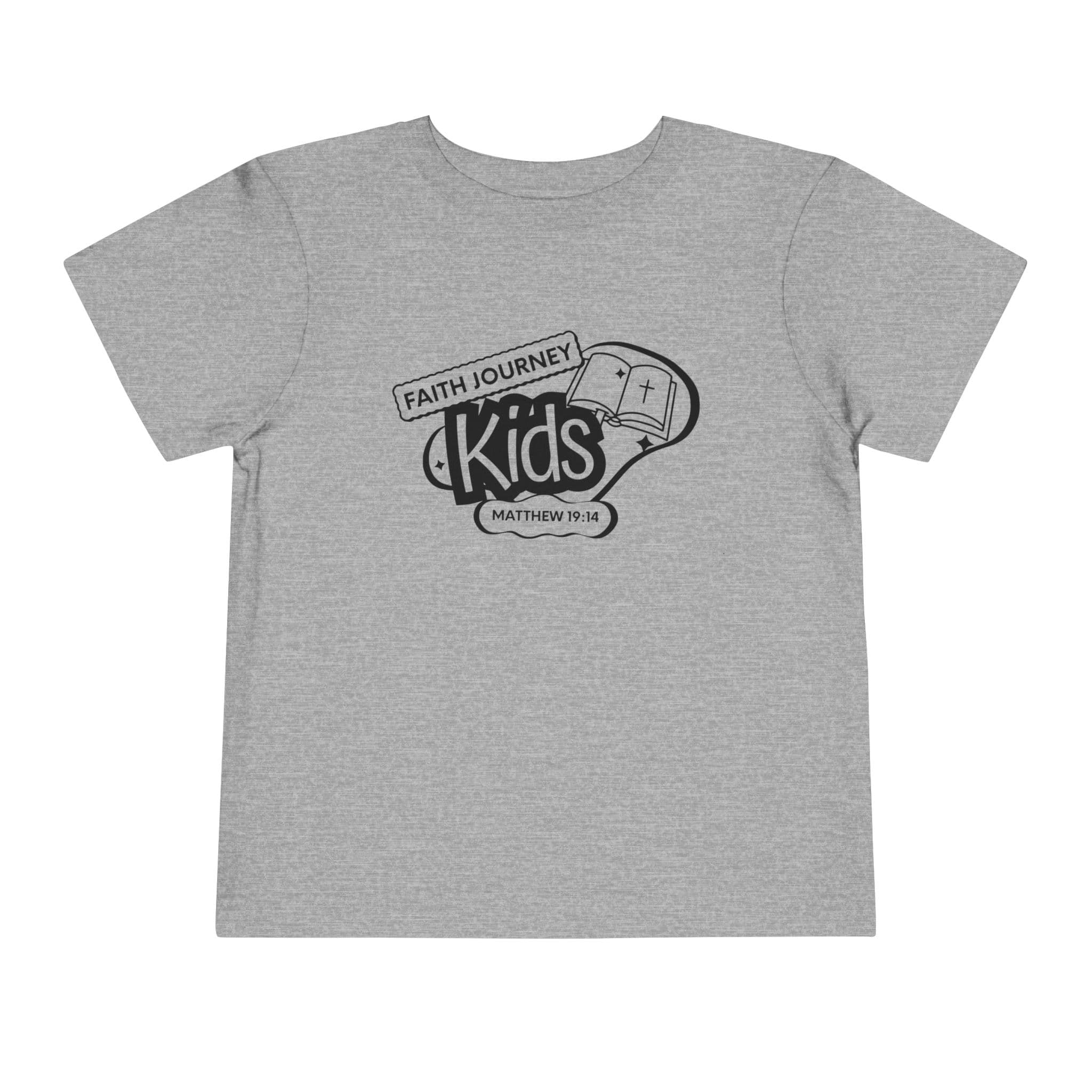 "Faith Journey Kids" Toddler Tee — "Faith Journey Kids" Matthew 19:14 Religious Short Sleeve - Image 10
