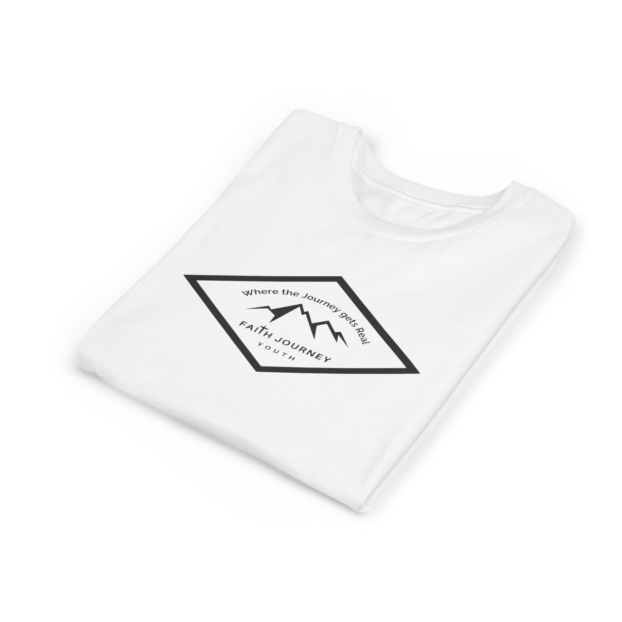 "Faith Journey Youth" Kids Size Short Sleeve Tee - Motivational Shirt for Kids, Great for Church Events, Inspirational Gift, Casual Wear, Outdoor [...] - Image 2