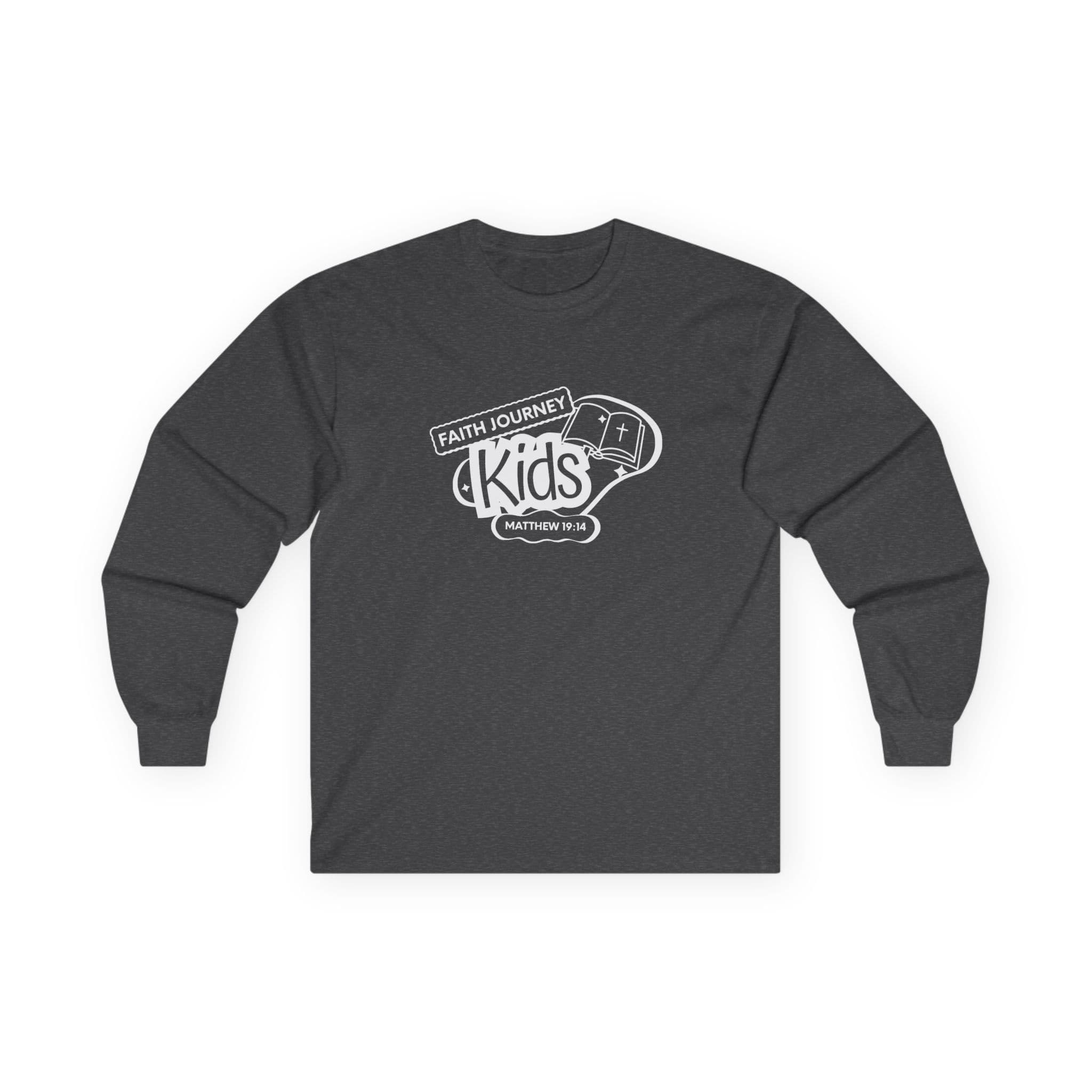 Faith Journey Kids Long Sleeve Tee, Inspirational Apparel, Church Event Wear, Casual Faith Clothing - Image 6
