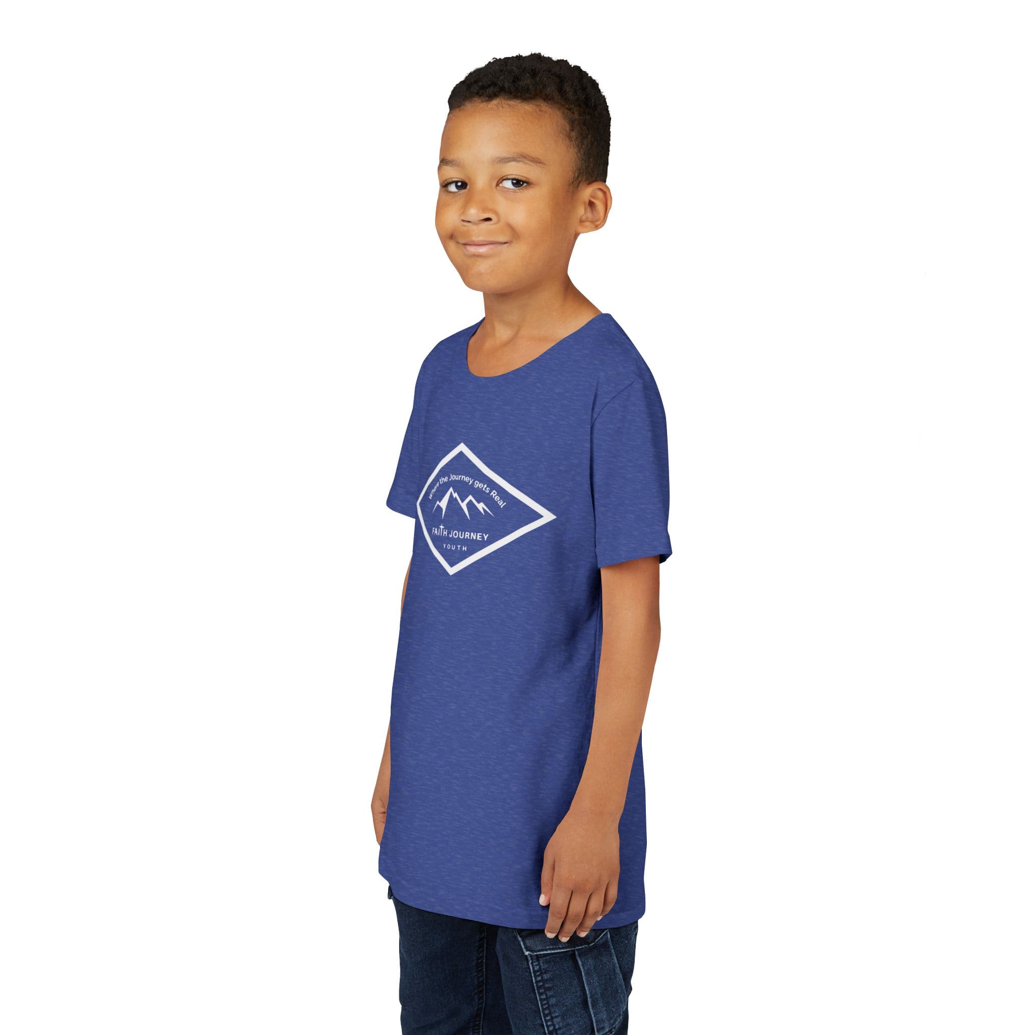 "Faith Journey Youth" Kids Size Short Sleeve Tee - Motivational Shirt for Kids, Great for Church Events, Inspirational Gift, Casual Wear, Outdoor [...] - Image 24