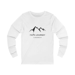 Faith Journey Church Premium Long Sleeve Tee | Unisex Shirt for Church Events, Casual Wear, Faith-Based Gifts, Outdoor Adventures, Comfortable Attire