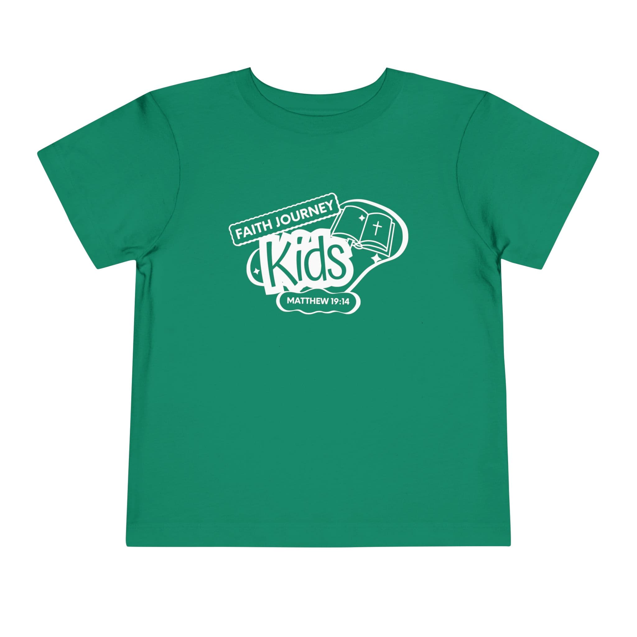 "Faith Journey Kids" Toddler Tee — "Faith Journey Kids" Matthew 19:14 Religious Short Sleeve - Image 7