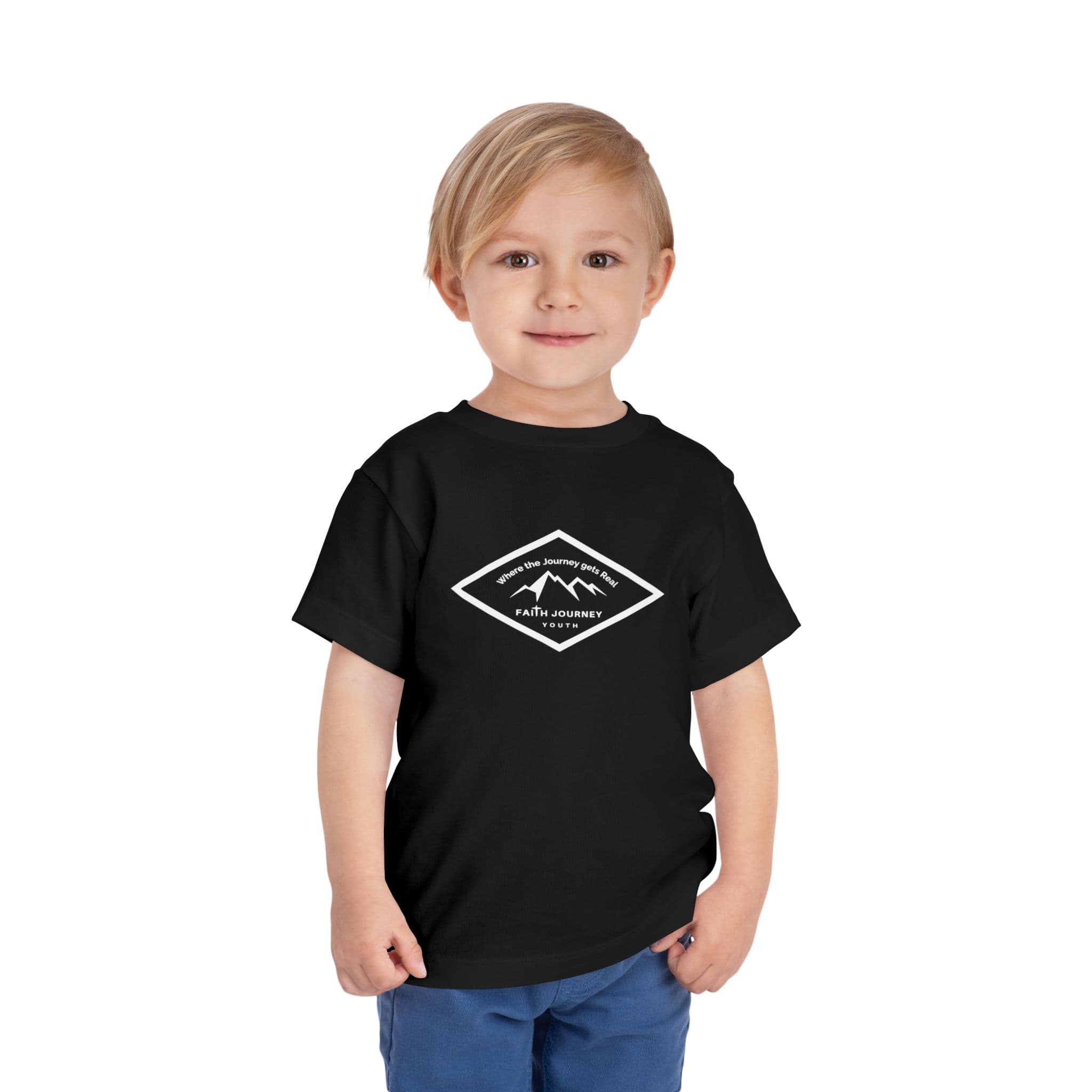 "Faith Journey Youth" Toddler Tee, Kids Church Shirt, Religious Outfit, Adventure T-Shirt, Faith-Based Gift Idea - Image 4