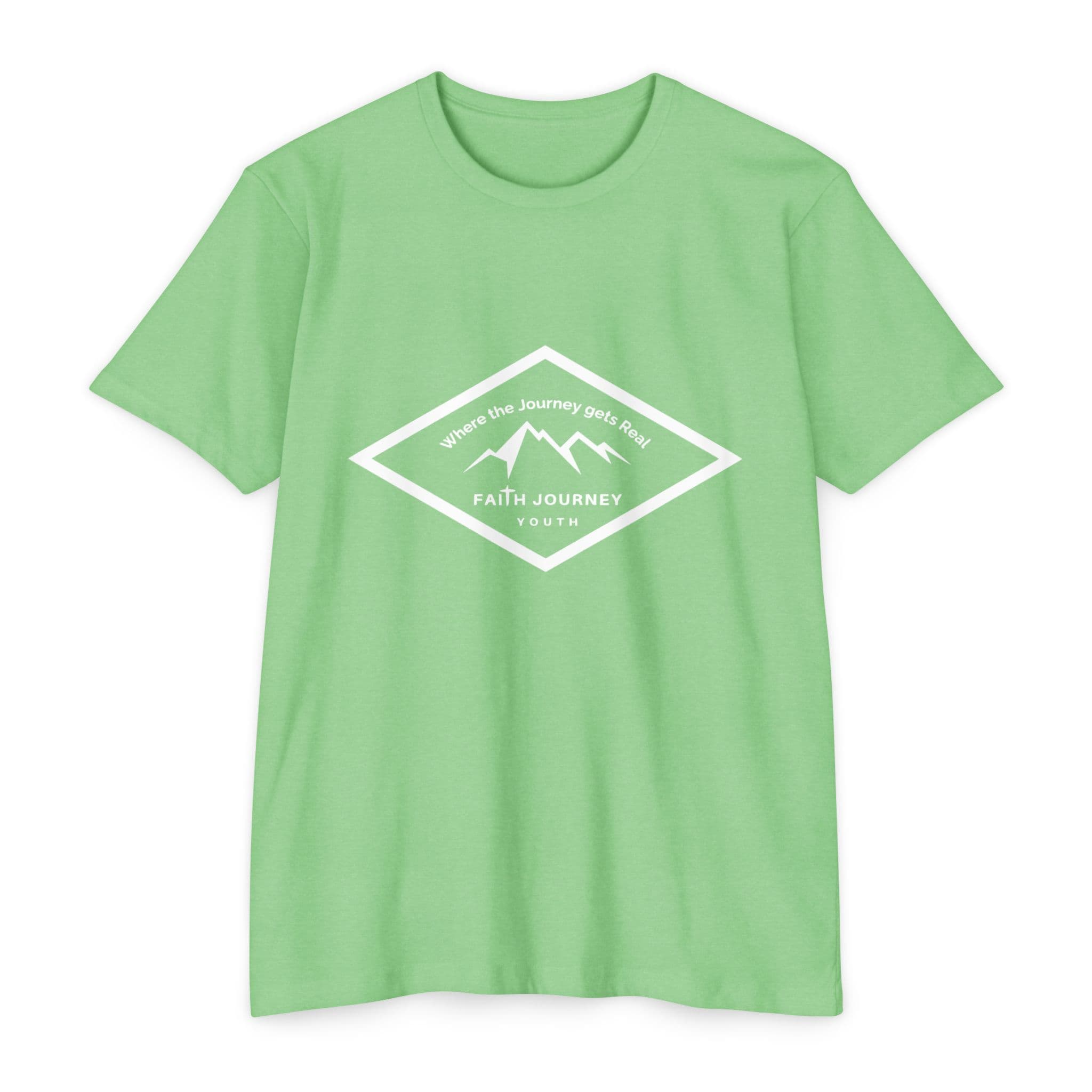 Faith Journey Youth - Premium T-Shirt, Motivational Tee, Unisex Graphic Shirt, Adventure Shirt 60% Poly - 40% Cotton - Image 2