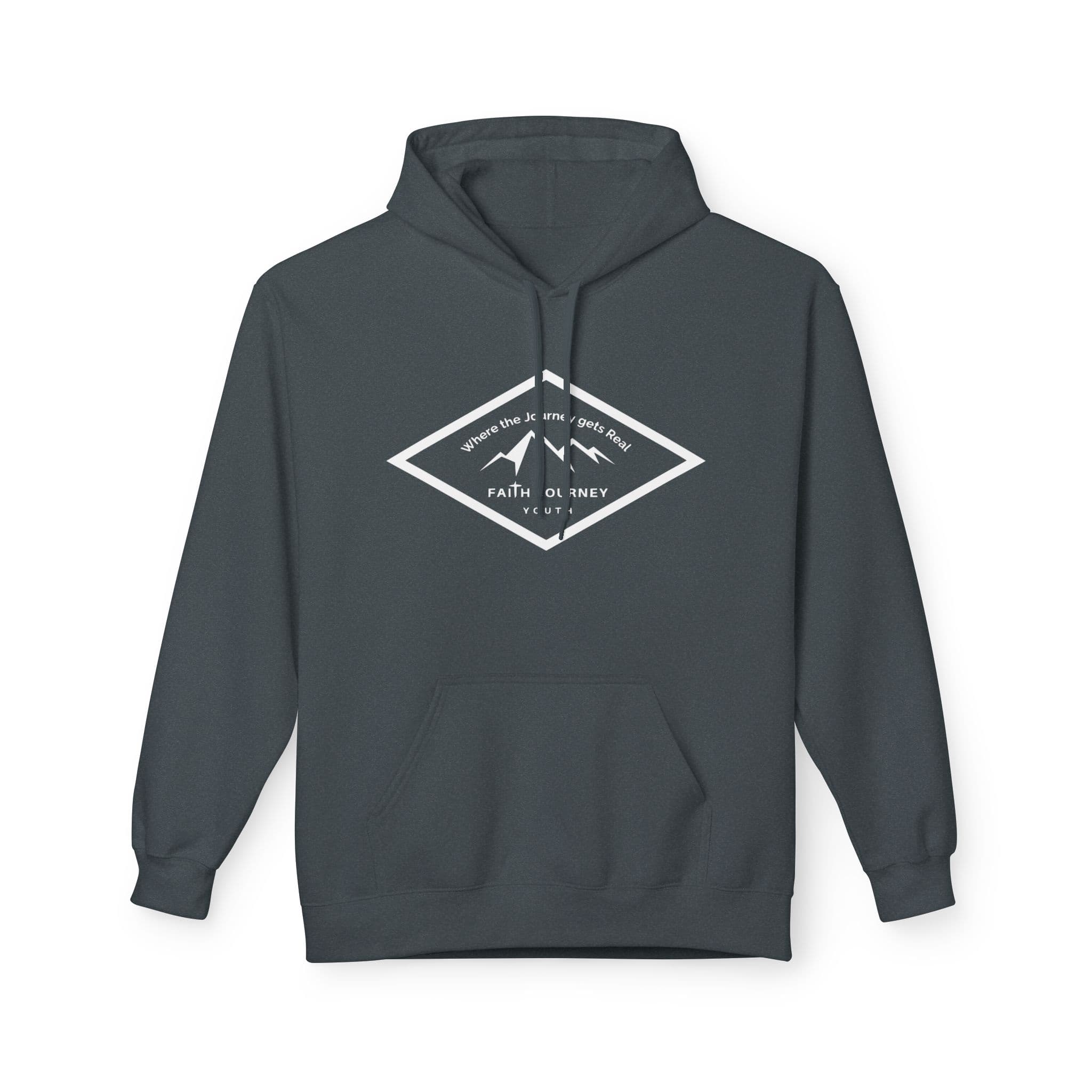 Faith Journey Youth Hoodie | Unisex Fleece Sweatshirt for Church Events, Outdoor Adventures, Cozy Gifts - Image 7