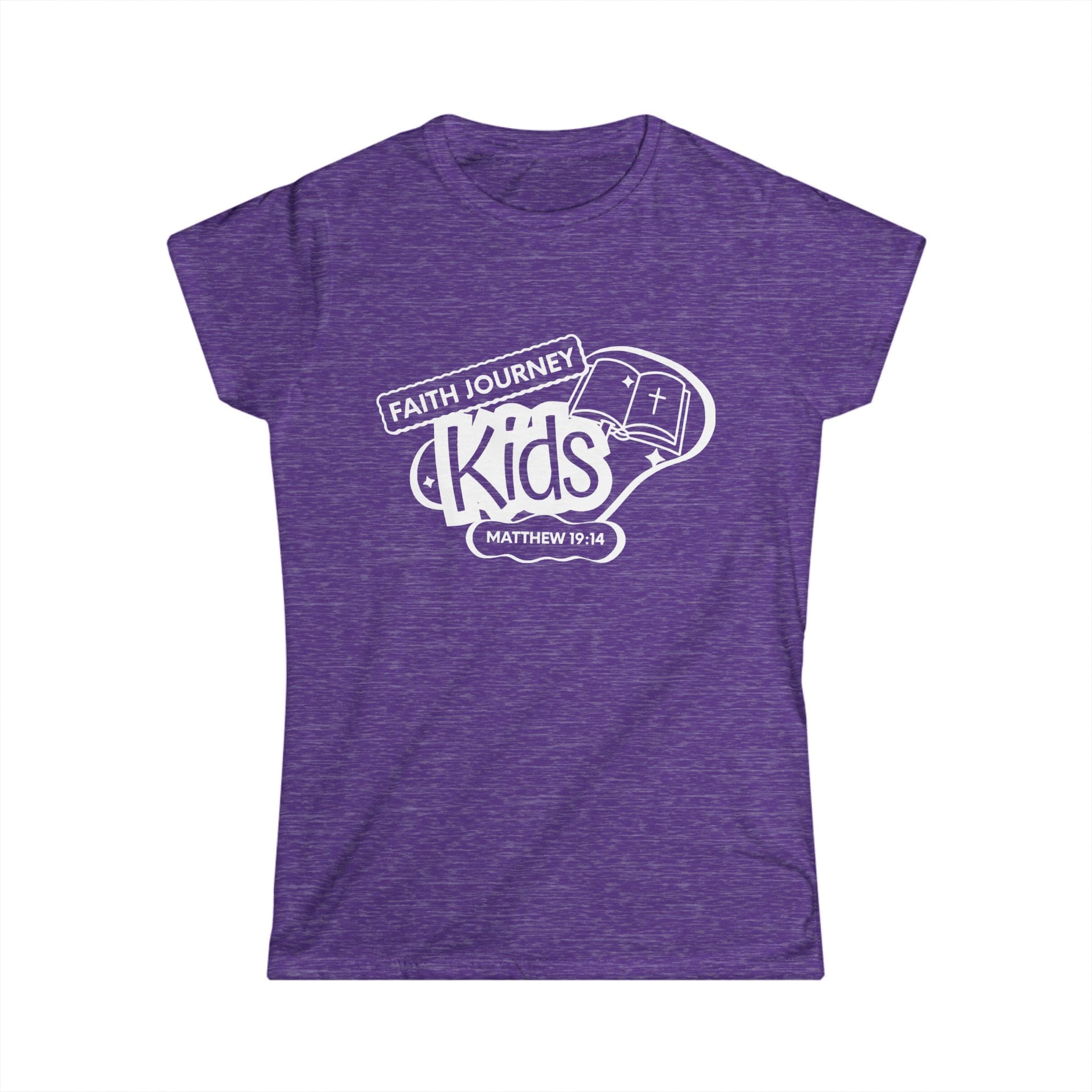 "Faith Journey Kids" Women's Tee, Motivational Shirt, Church Apparel, Faith-Based Clothing - Image 8