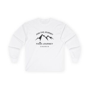 Faith Journey Church “Join the Journey” Long Sleeve Tee, Inspirational Apparel, Church Event Wear, Casual Faith Clothing