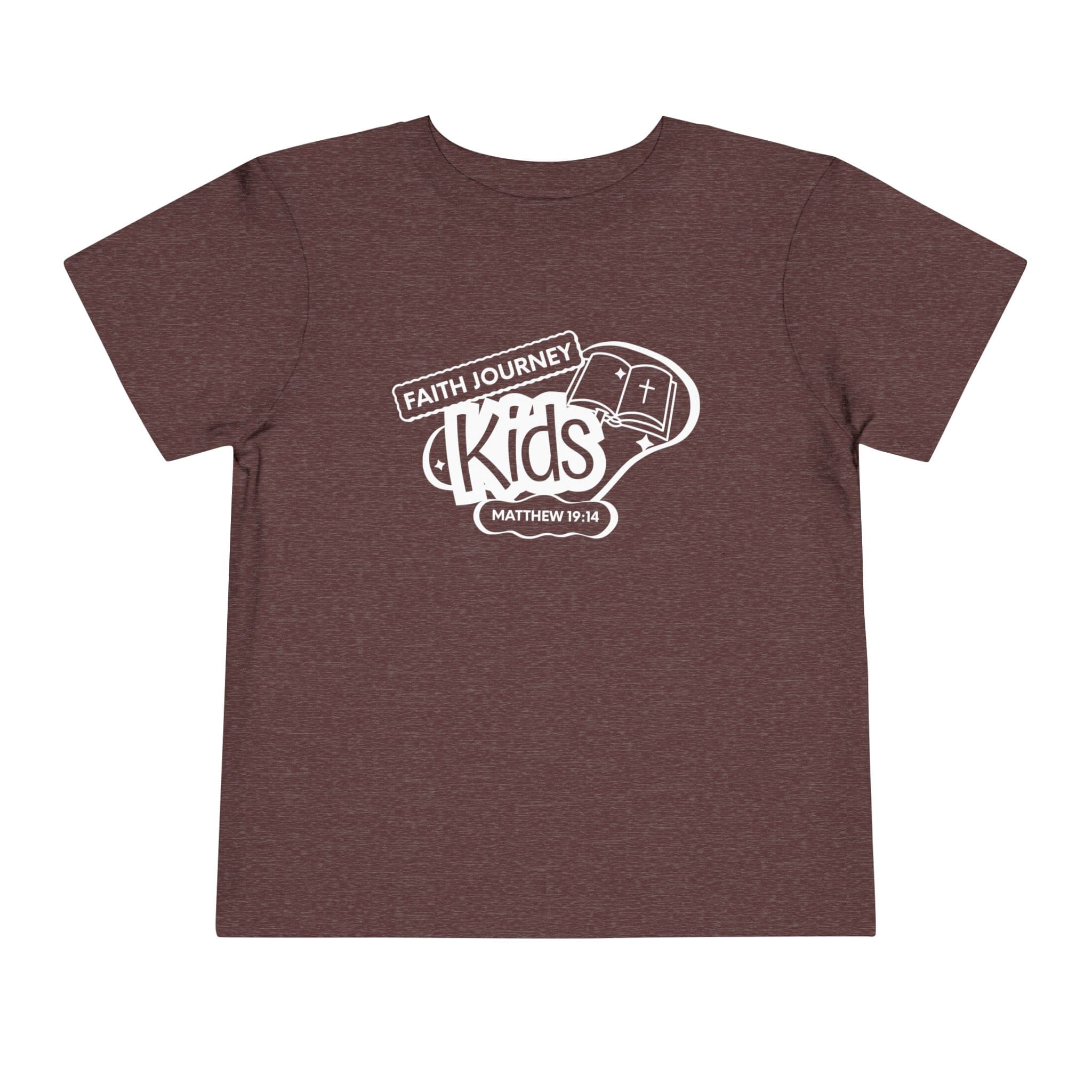 "Faith Journey Kids" Toddler Tee — "Faith Journey Kids" Matthew 19:14 Religious Short Sleeve - Image 31