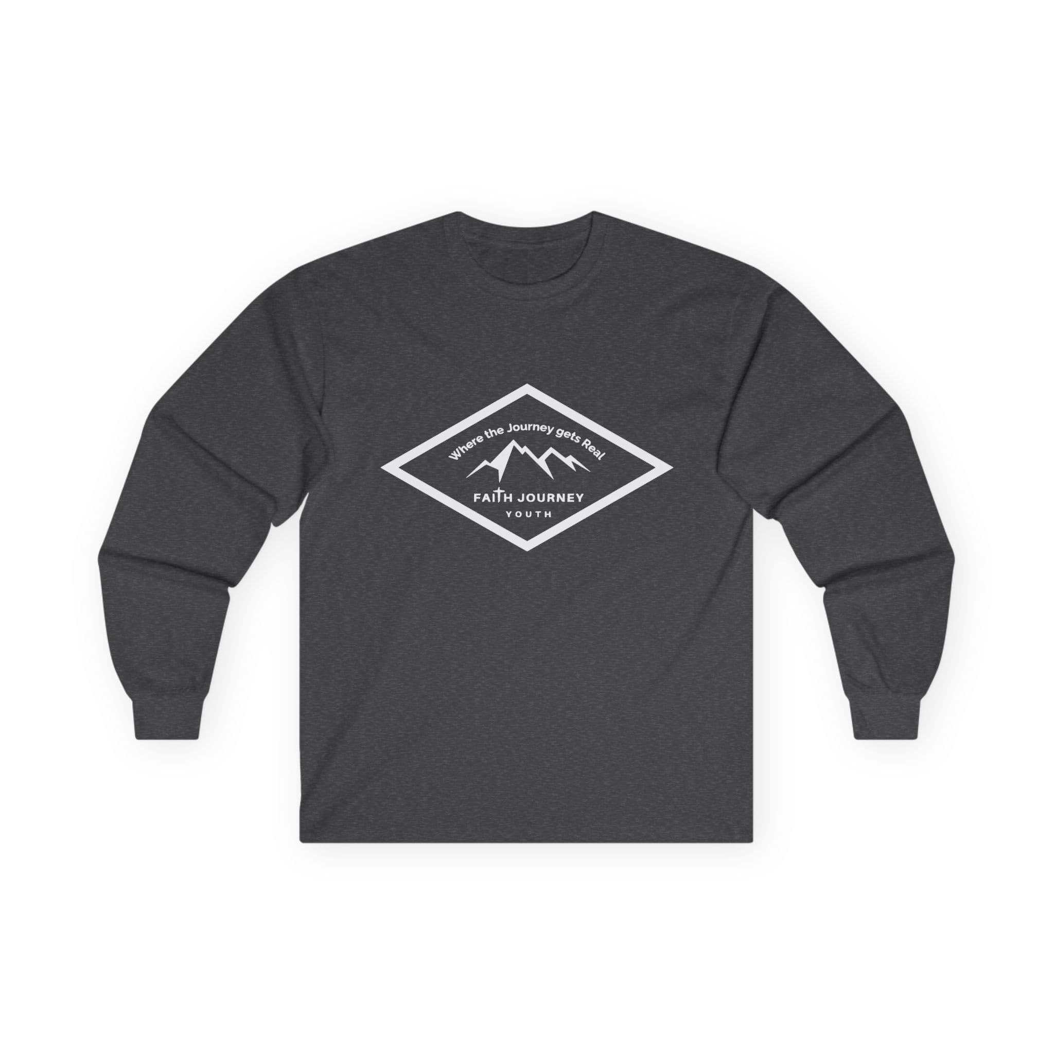 Faith Journey Youth Long Sleeve Tee, Inspirational Apparel, Church Event Wear, Casual Faith Clothing - Image 6