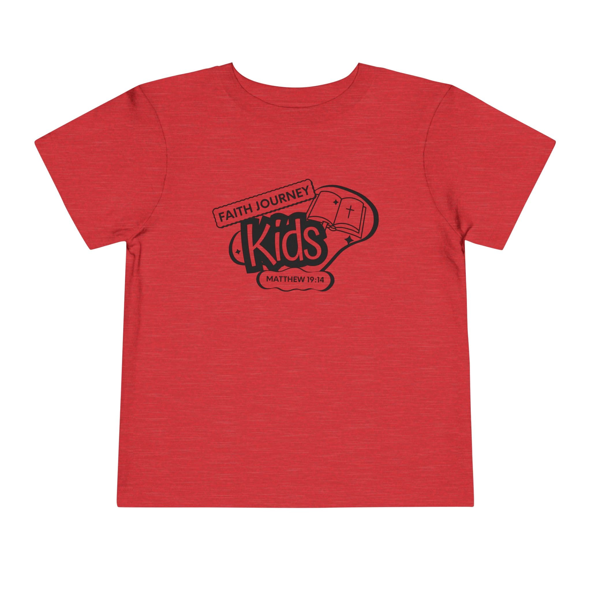"Faith Journey Kids" Toddler Tee — "Faith Journey Kids" Matthew 19:14 Religious Short Sleeve - Image 28