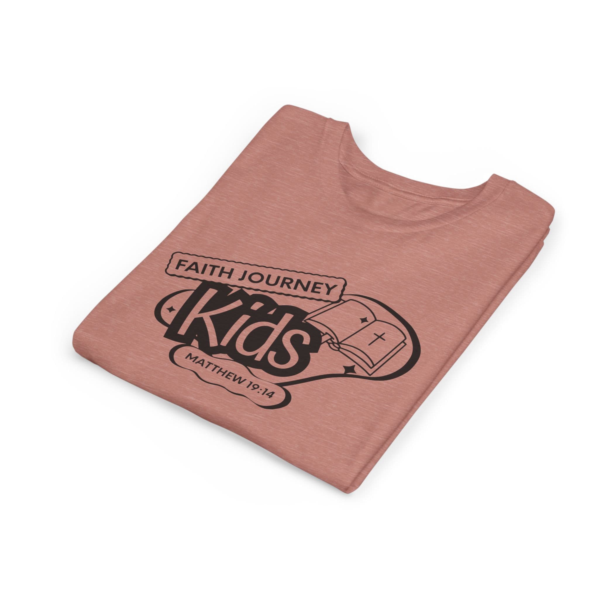 Faith Journey Kids Youth T‑Shirt – Matthew 19:14 Church Kids Tee - Image 5