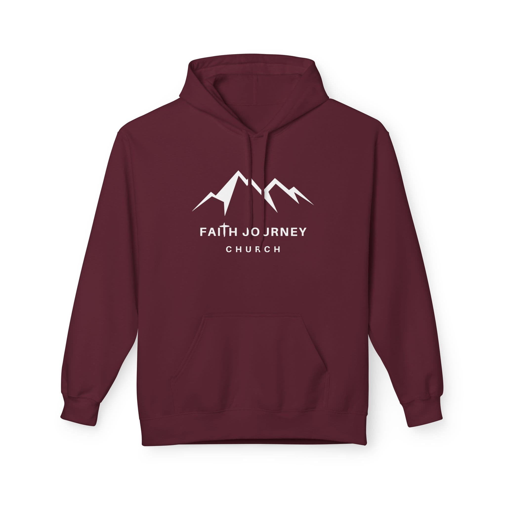 Faith Journey Church Hoodie | Unisex Fleece Sweatshirt for Church Events, Outdoor Adventures, Cozy Gifts - Image 4