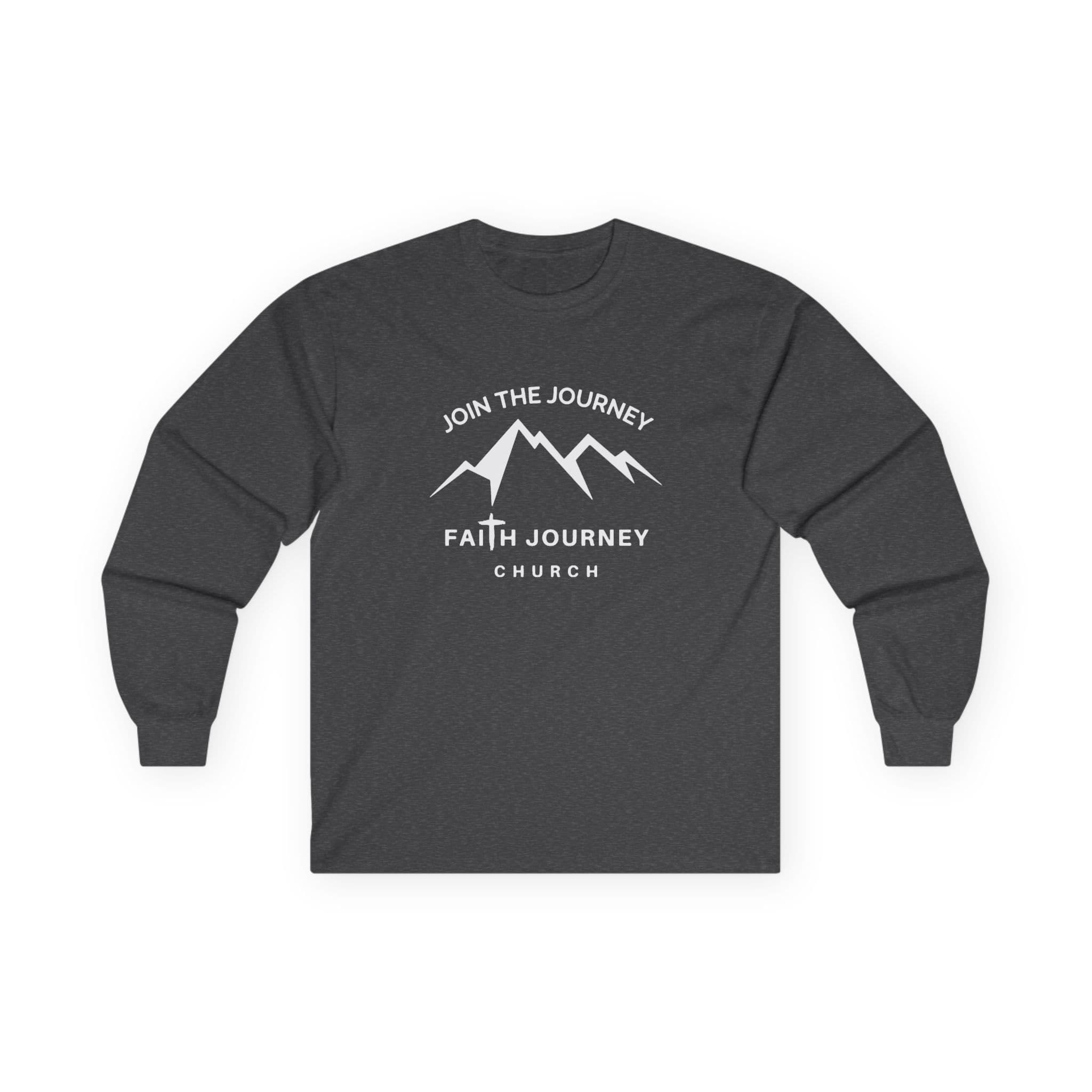 Faith Journey Church "Join the Journey" Long Sleeve Tee, Inspirational Apparel, Church Event Wear, Casual Faith Clothing - Image 6