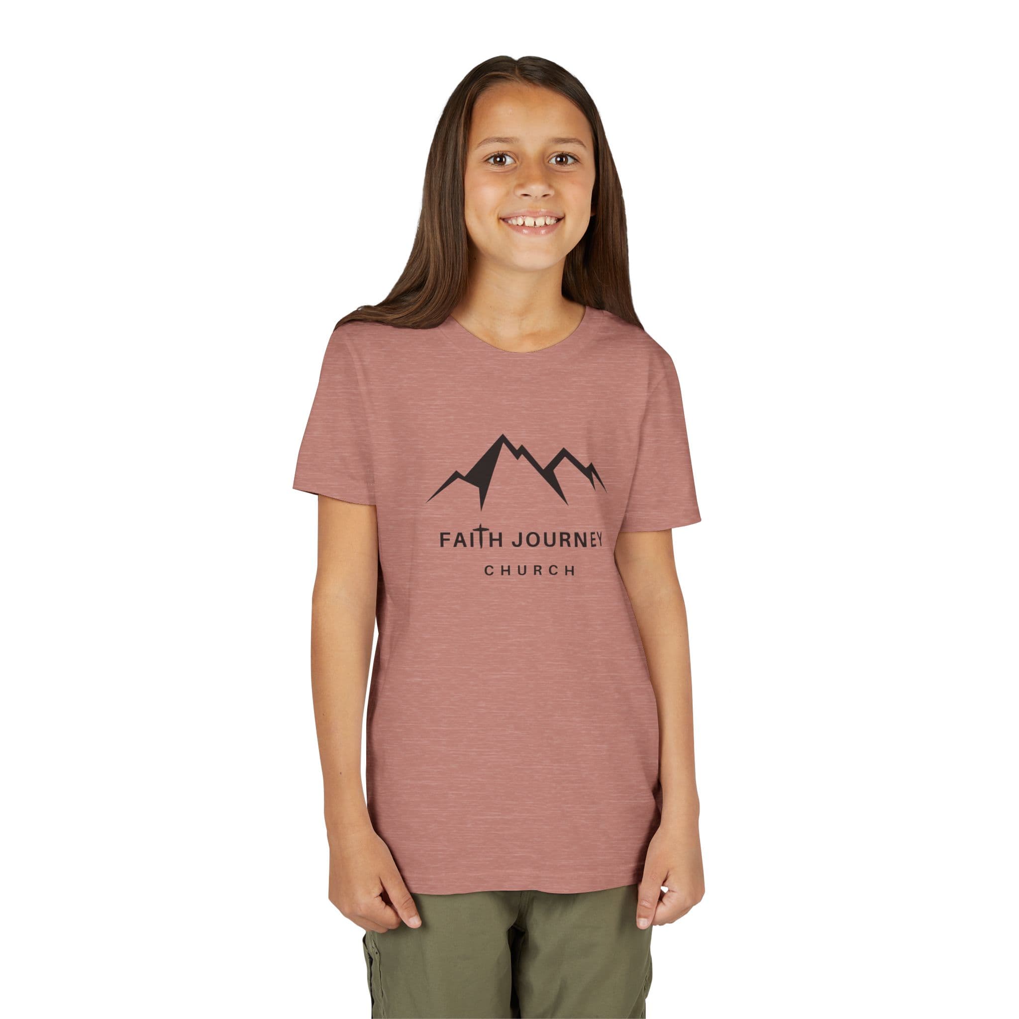 Faith Journey Kids Short Sleeve Tee - Motivational Shirt for Kids, Great for Church Events, Inspirational Gift, Casual Wear, Outdoor [...] - Image 4