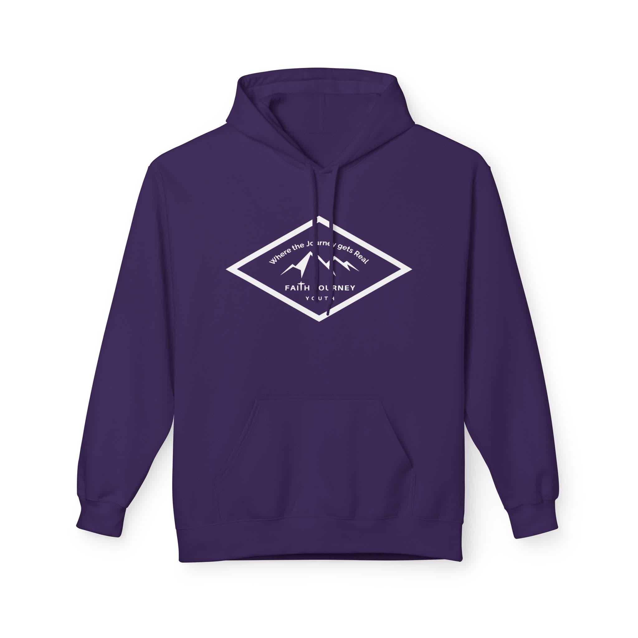 Faith Journey Youth Hoodie | Unisex Fleece Sweatshirt for Church Events, Outdoor Adventures, Cozy Gifts - Image 10