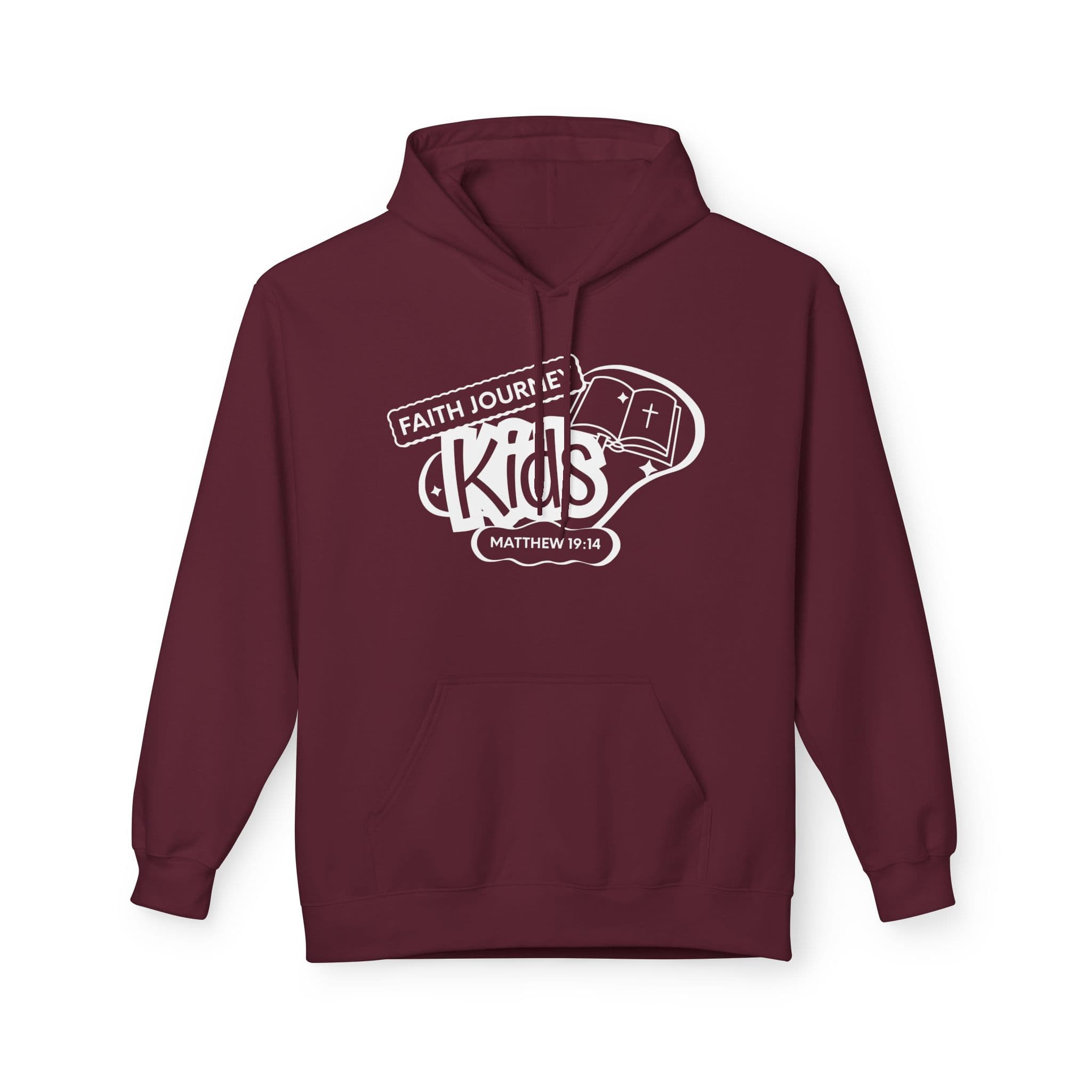 "Faith Journey Kids" Hoodie | Unisex Fleece Sweatshirt for Church Events, Outdoor Adventures, Cozy Gifts - Image 4