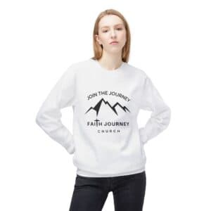Faith Journey Church “Join the Journey” – Fleece Crewneck Sweatshirt | Unisex, Cozy Layer, Church Apparel
