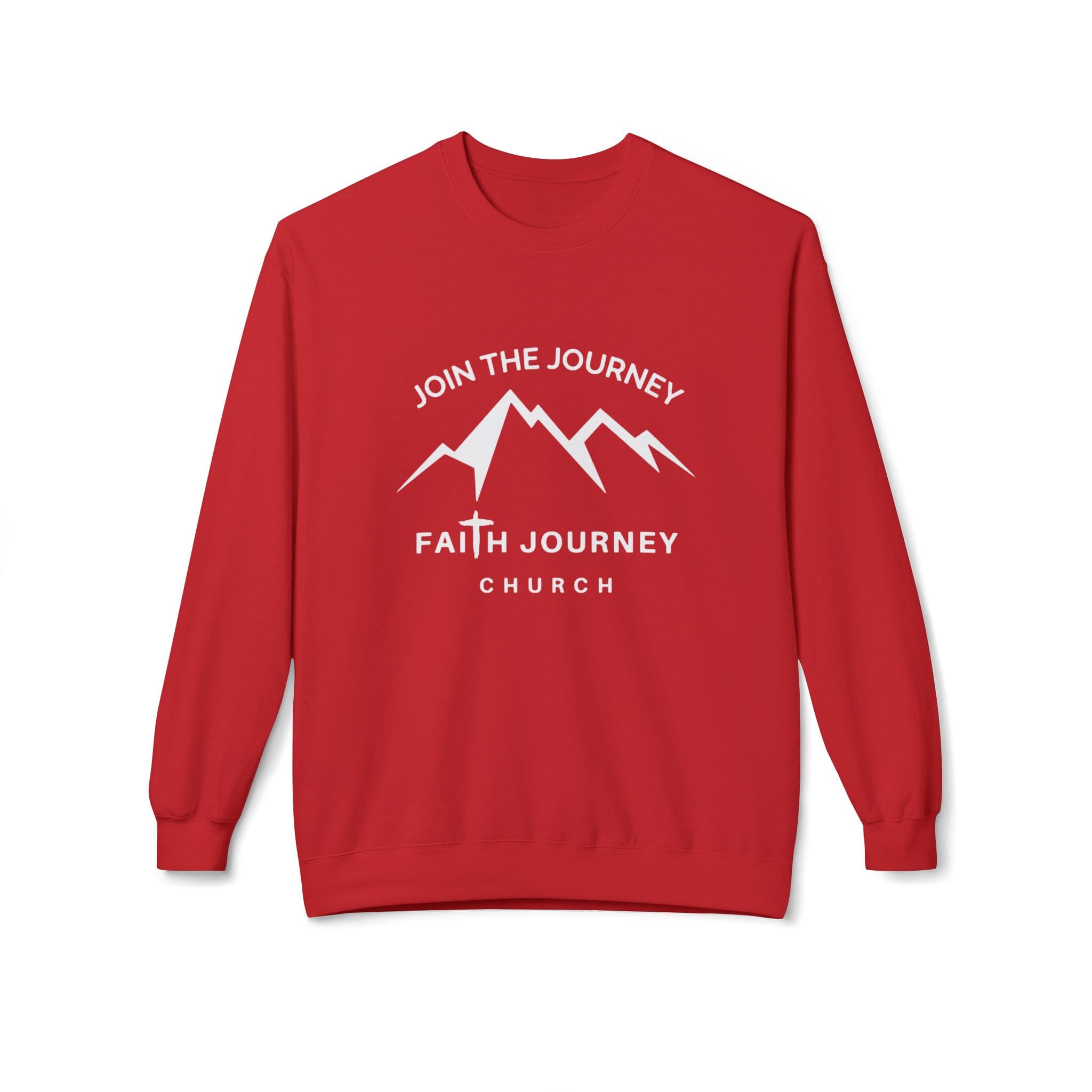 Faith Journey Church "Join the Journey" - Fleece Crewneck Sweatshirt | Unisex, Cozy Layer, Church Apparel - Image 12