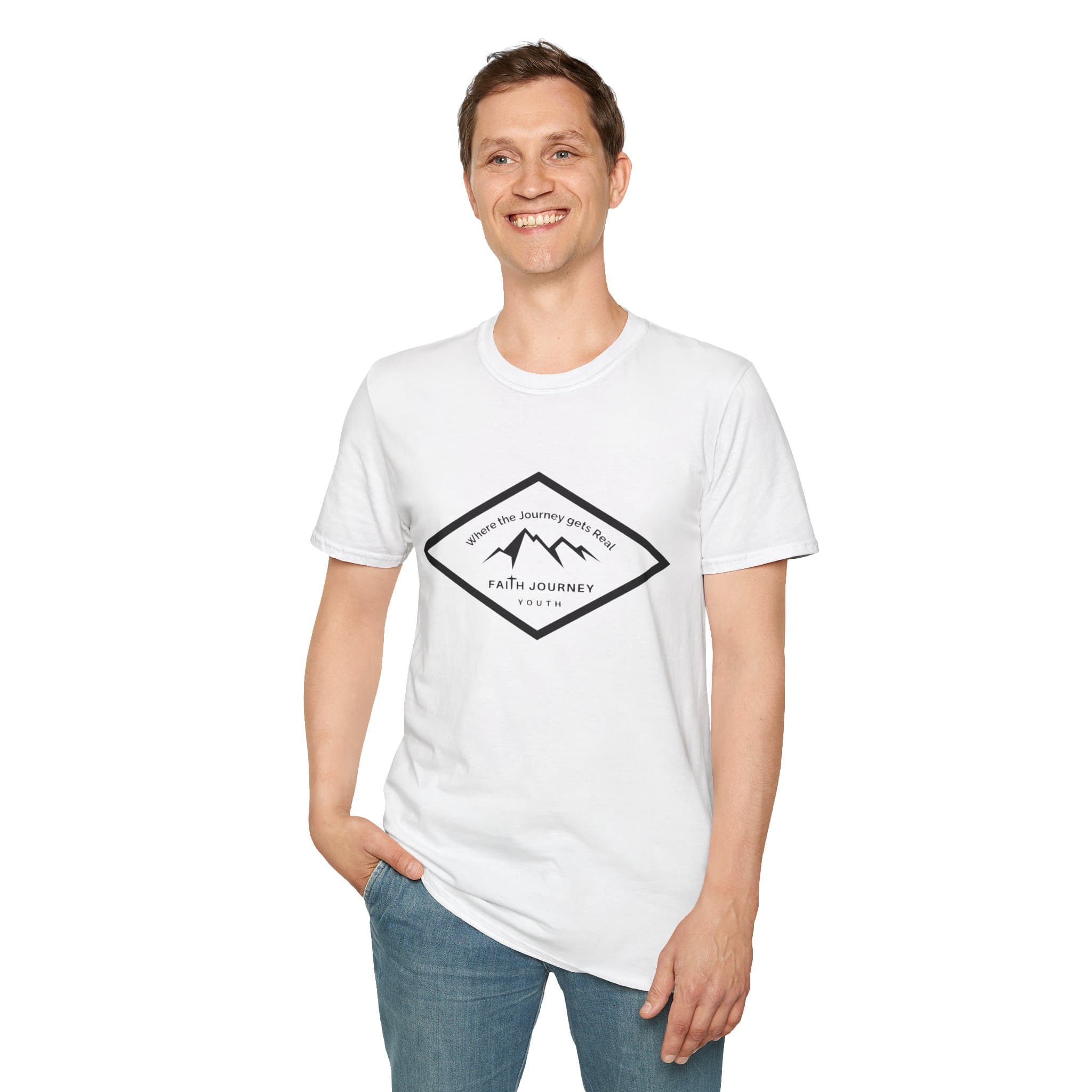Faith Journey Youth Unisex T-Shirt - Perfect for Church Events, Gifts, Casual Wear - Image 3