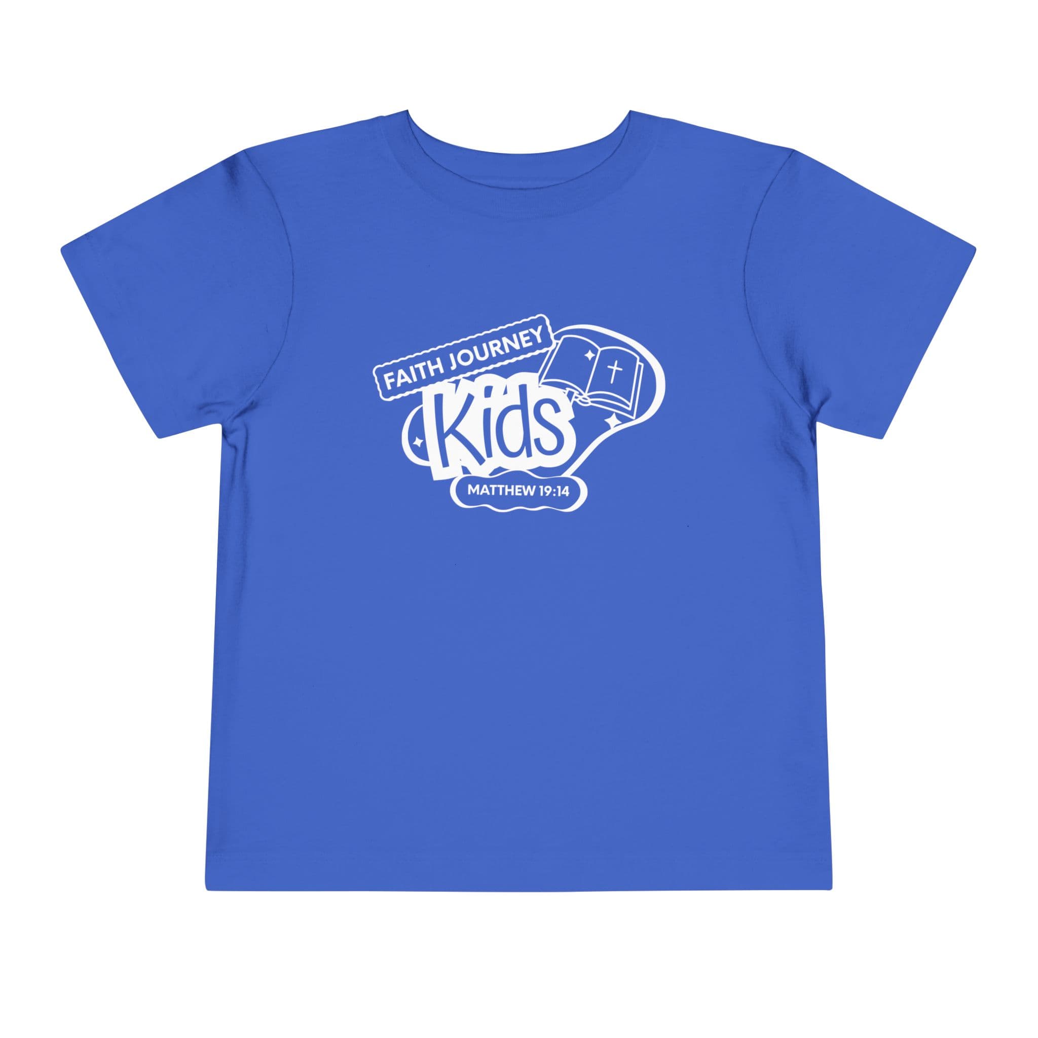 "Faith Journey Kids" Toddler Tee — "Faith Journey Kids" Matthew 19:14 Religious Short Sleeve - Image 16