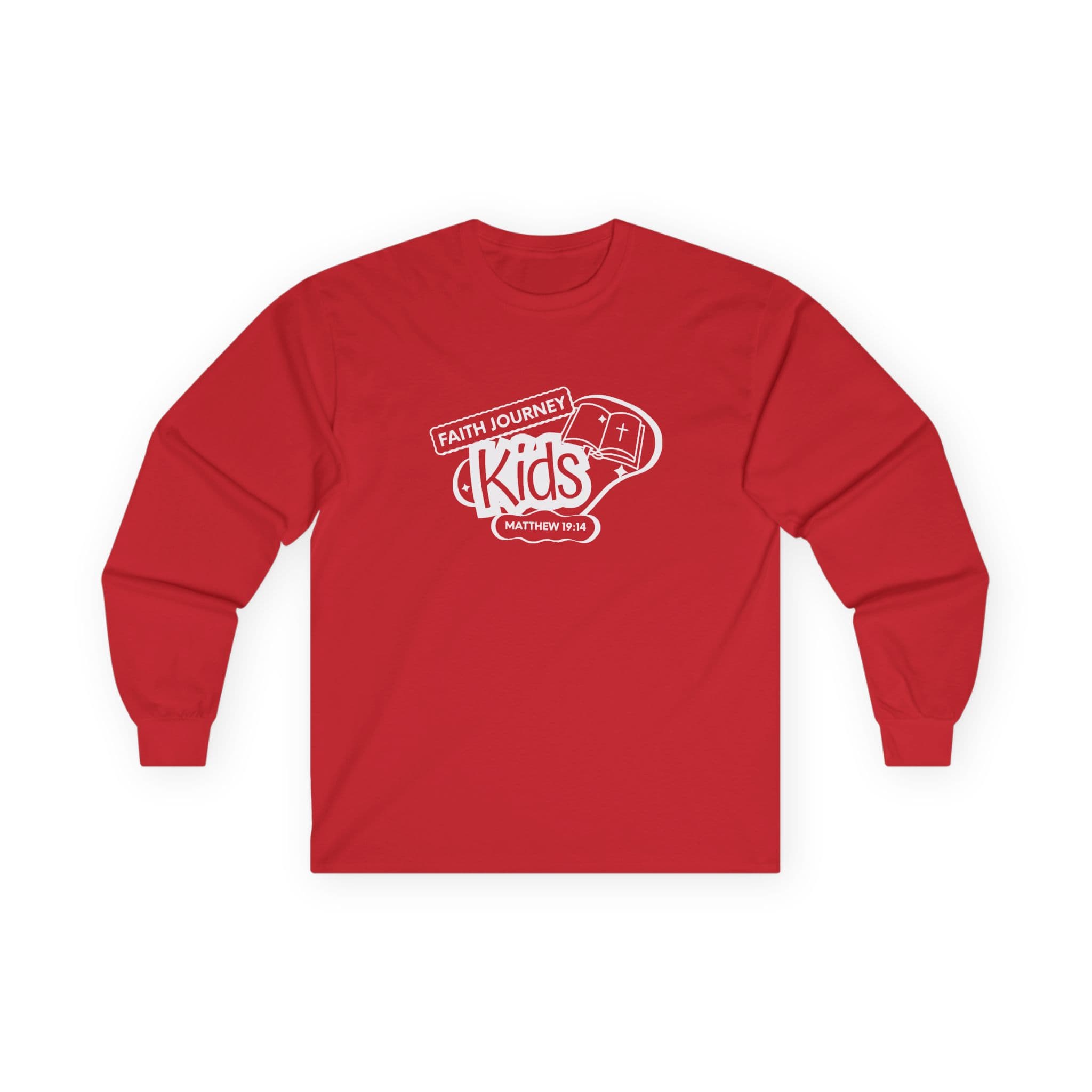 Faith Journey Kids Long Sleeve Tee, Inspirational Apparel, Church Event Wear, Casual Faith Clothing - Image 11