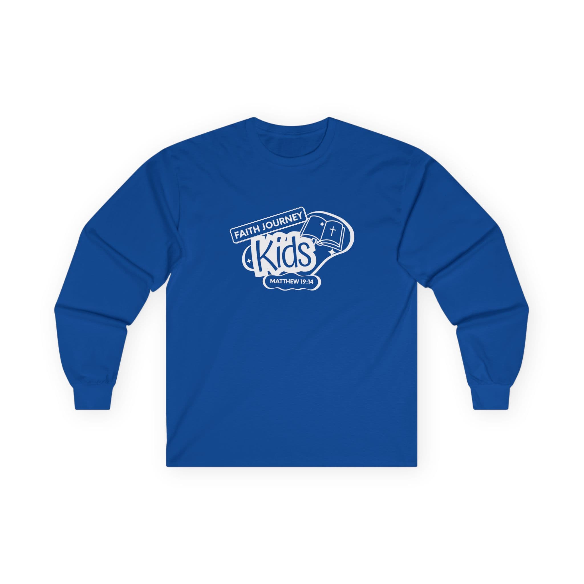 Faith Journey Kids Long Sleeve Tee, Inspirational Apparel, Church Event Wear, Casual Faith Clothing - Image 8