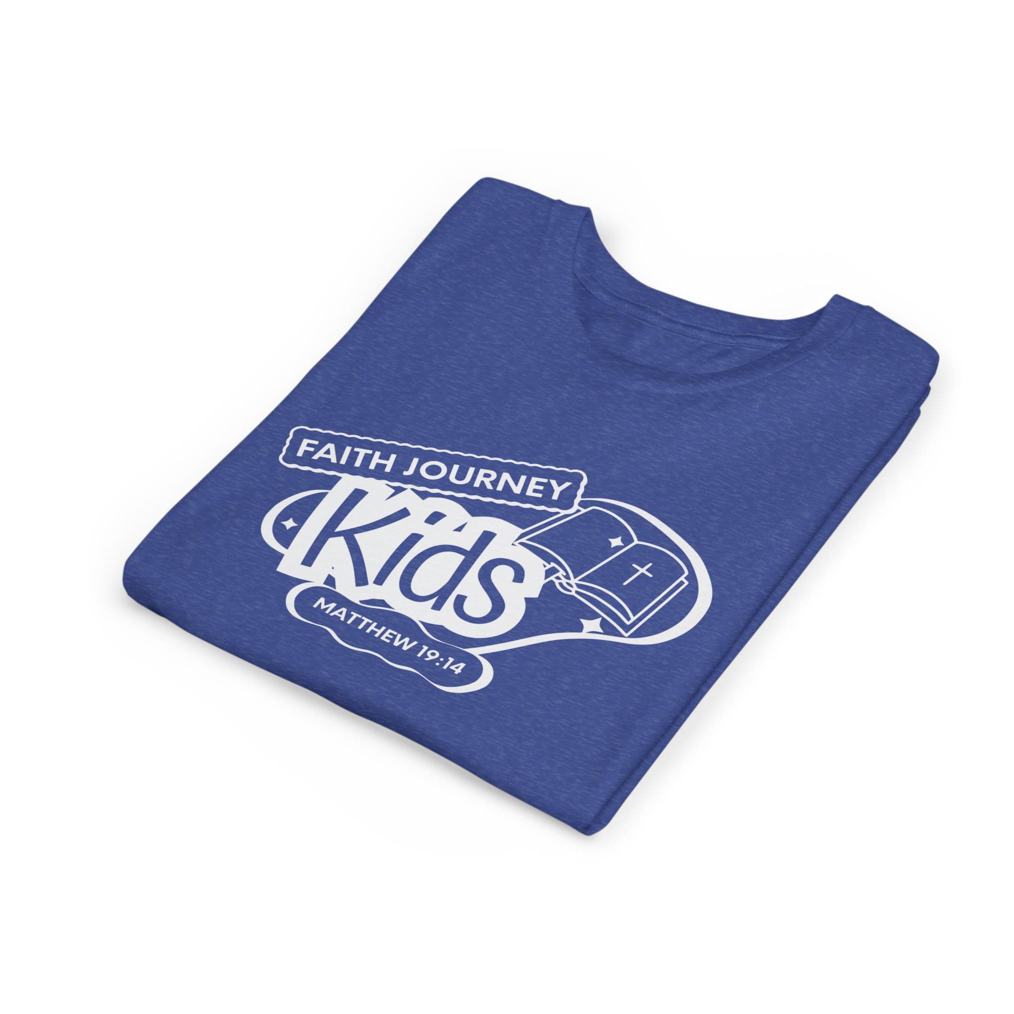 Faith Journey Kids Youth T‑Shirt – Matthew 19:14 Church Kids Tee - Image 23