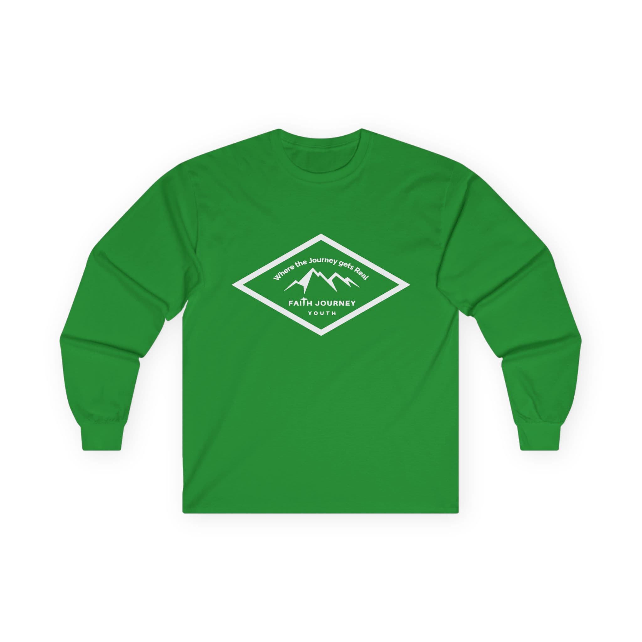 Faith Journey Youth Long Sleeve Tee, Inspirational Apparel, Church Event Wear, Casual Faith Clothing - Image 5