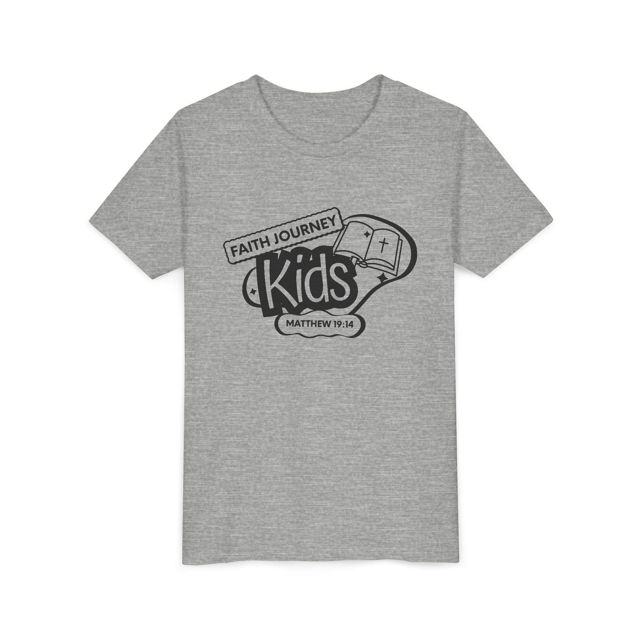 Faith Journey Kids Youth T‑Shirt – Matthew 19:14 Church Kids Tee - Image 13
