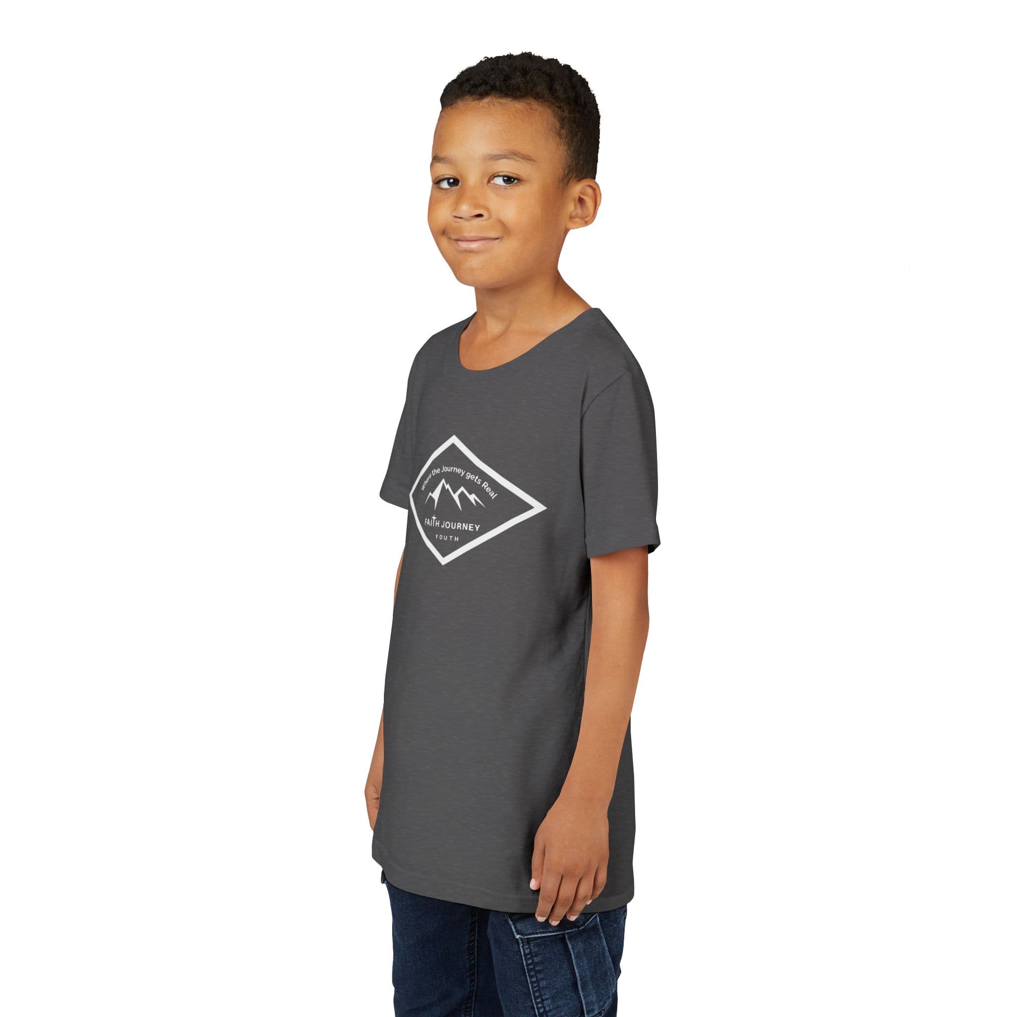 "Faith Journey Youth" Kids Size Short Sleeve Tee - Motivational Shirt for Kids, Great for Church Events, Inspirational Gift, Casual Wear, Outdoor [...] - Image 33