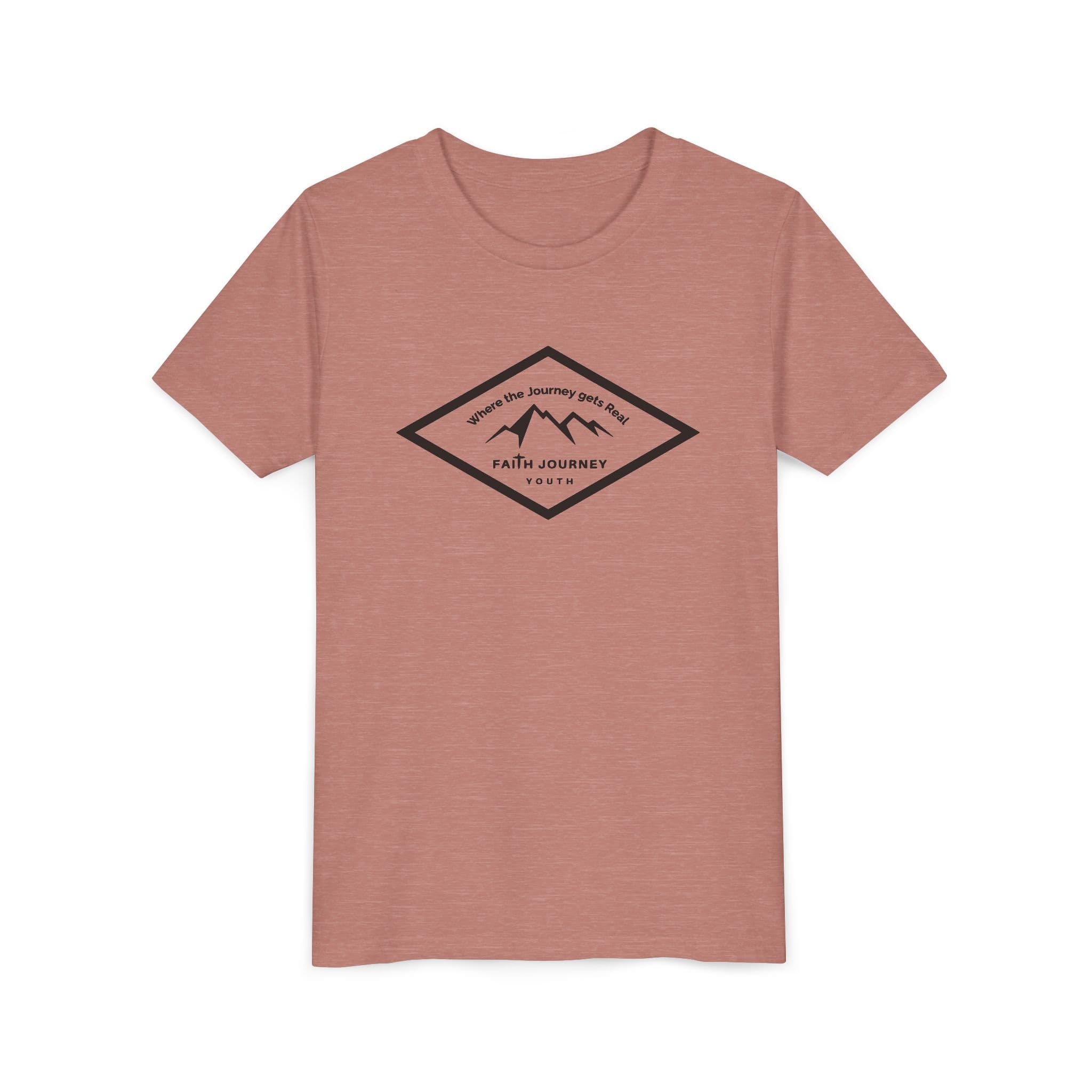 "Faith Journey Youth" Kids Size Short Sleeve Tee - Motivational Shirt for Kids, Great for Church Events, Inspirational Gift, Casual Wear, Outdoor [...] - Image 4