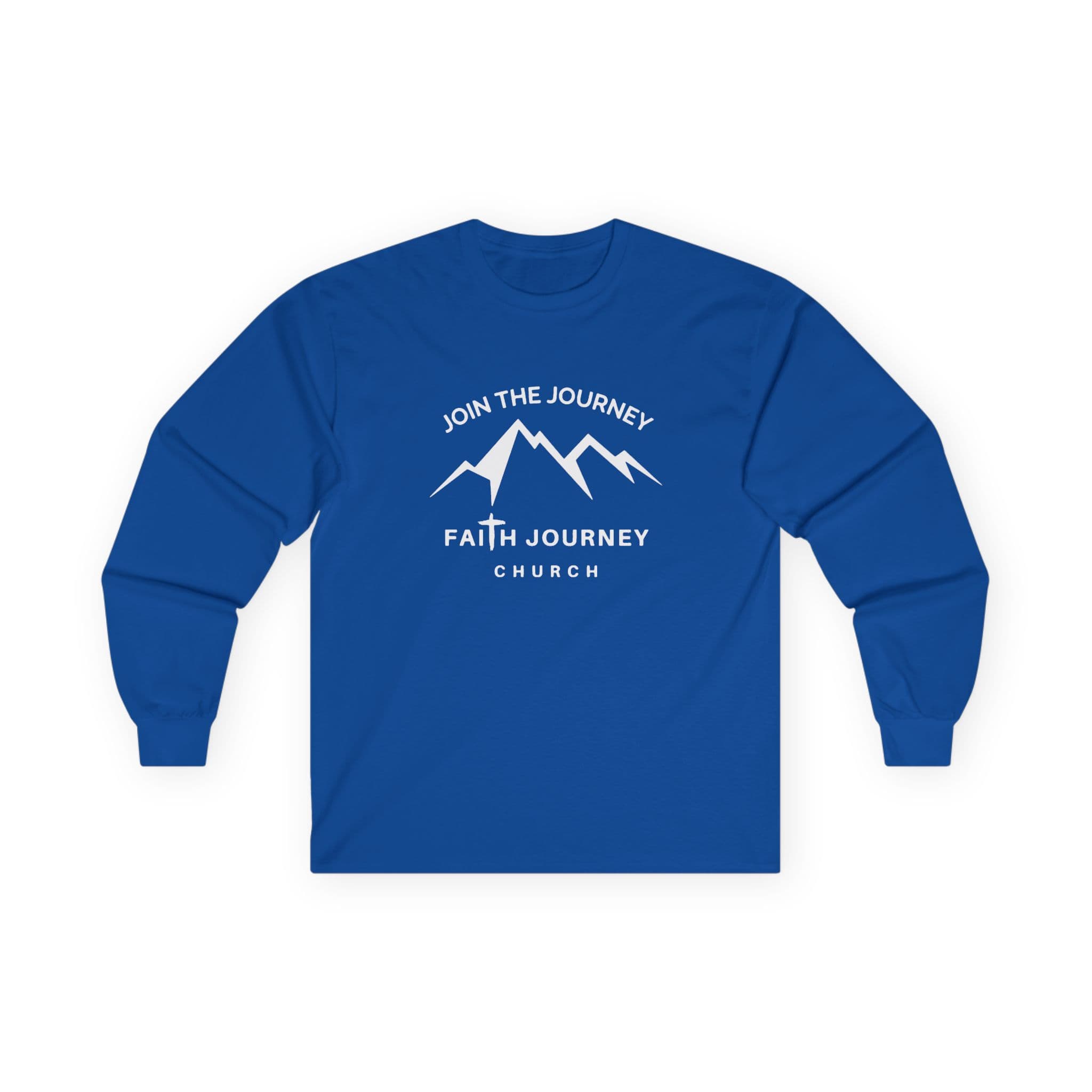 Faith Journey Church "Join the Journey" Long Sleeve Tee, Inspirational Apparel, Church Event Wear, Casual Faith Clothing - Image 8