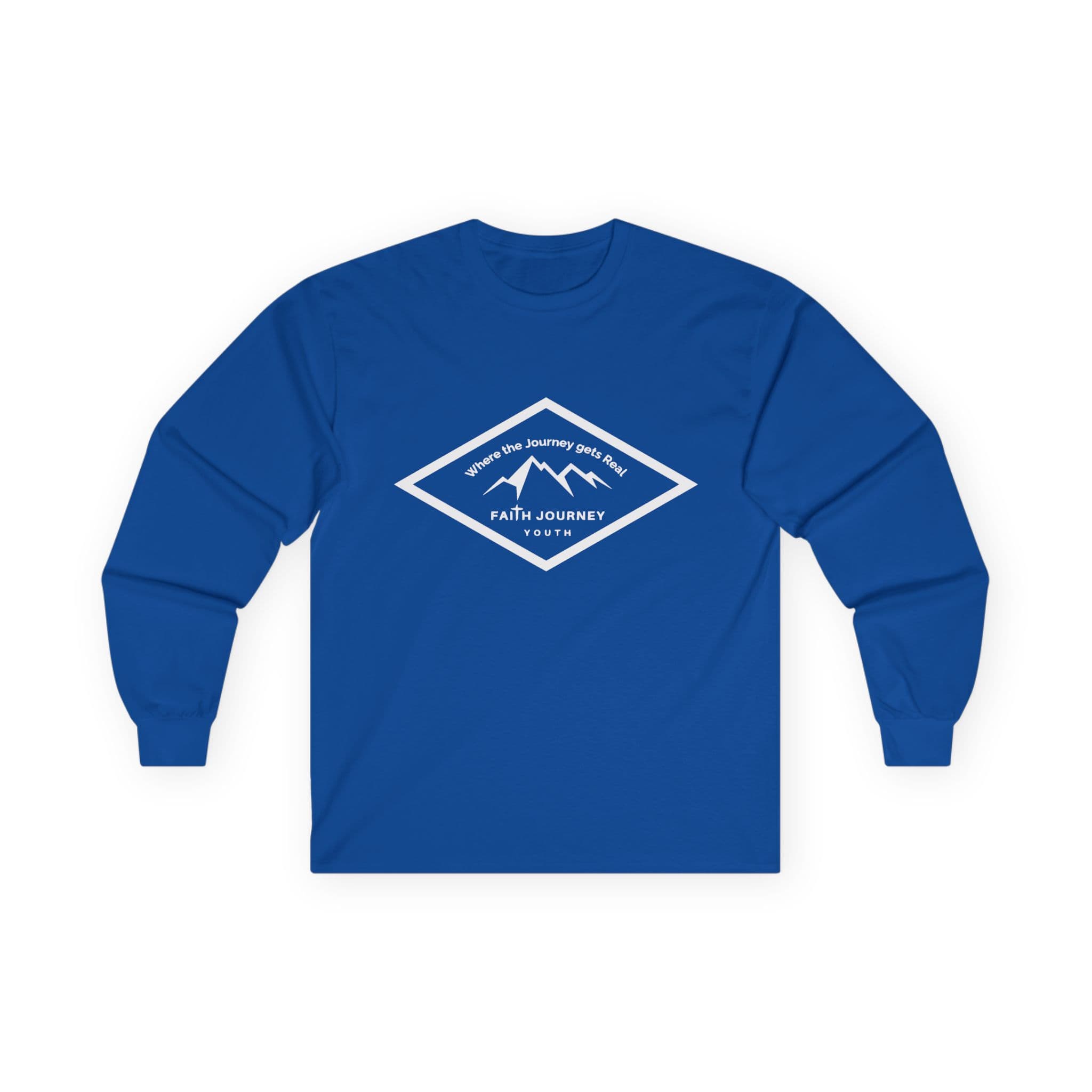 Faith Journey Youth Long Sleeve Tee, Inspirational Apparel, Church Event Wear, Casual Faith Clothing - Image 8