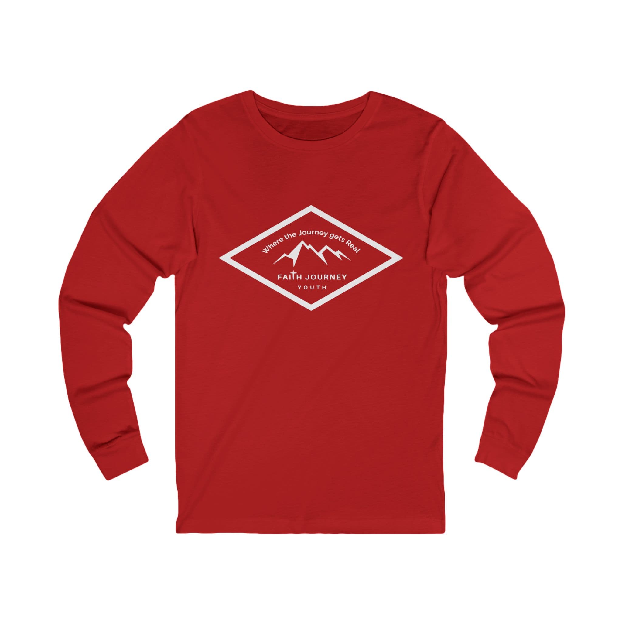 Long Sleeve Tee with Faith Journey Youth Logo - Unisex - Image 7