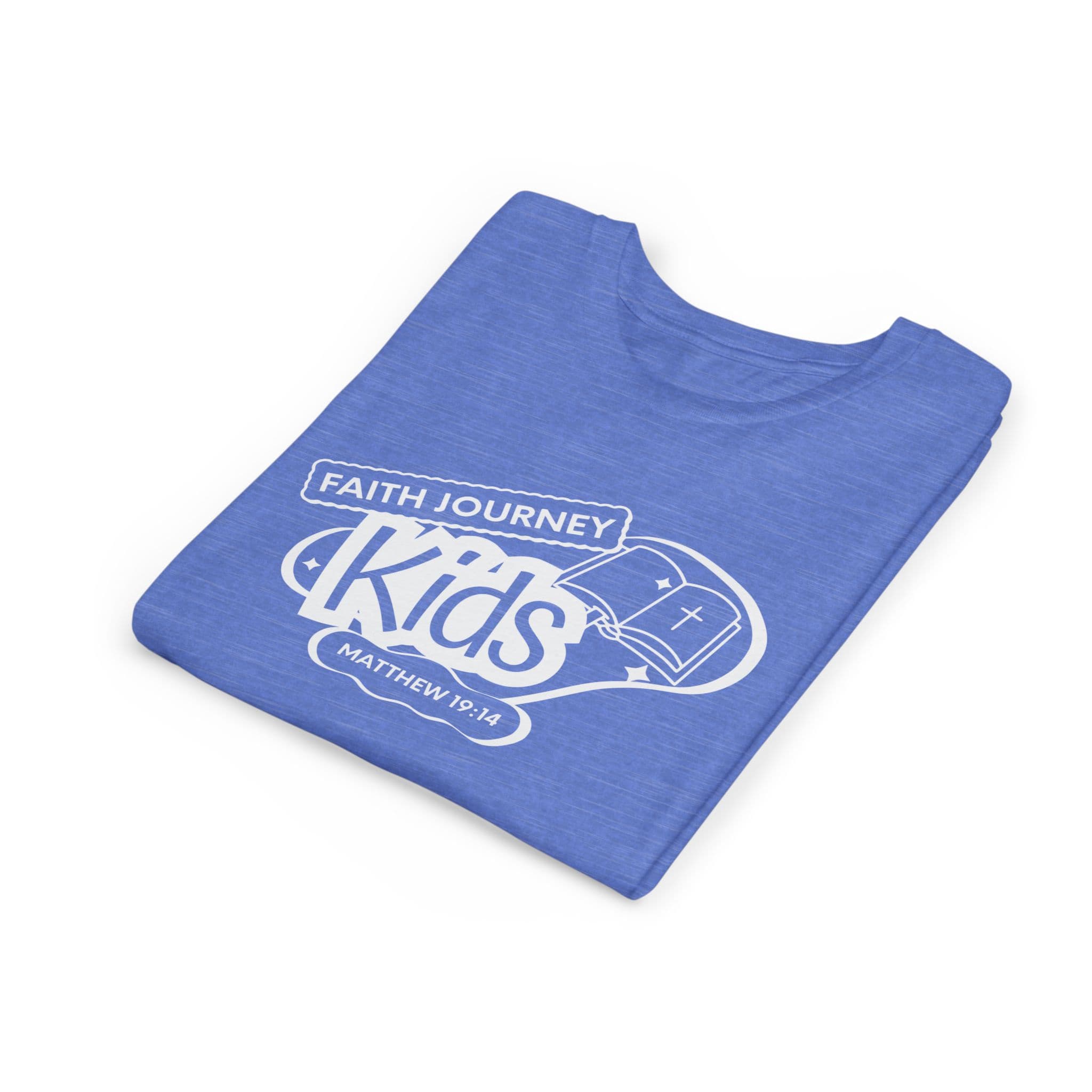 Faith Journey Kids Youth T‑Shirt – Matthew 19:14 Church Kids Tee - Image 17
