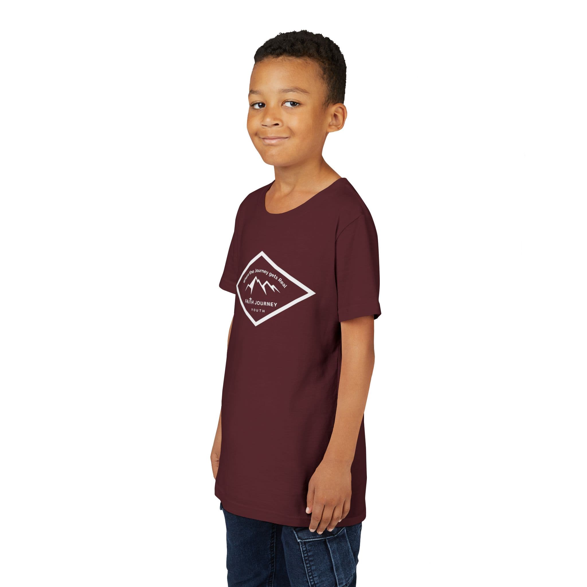 "Faith Journey Youth" Kids Size Short Sleeve Tee - Motivational Shirt for Kids, Great for Church Events, Inspirational Gift, Casual Wear, Outdoor [...] - Image 36