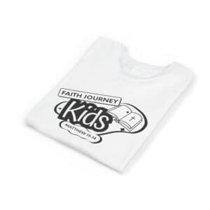 Faith Journey Kids Youth T‑Shirt – Matthew 19:14 Church Kids Tee