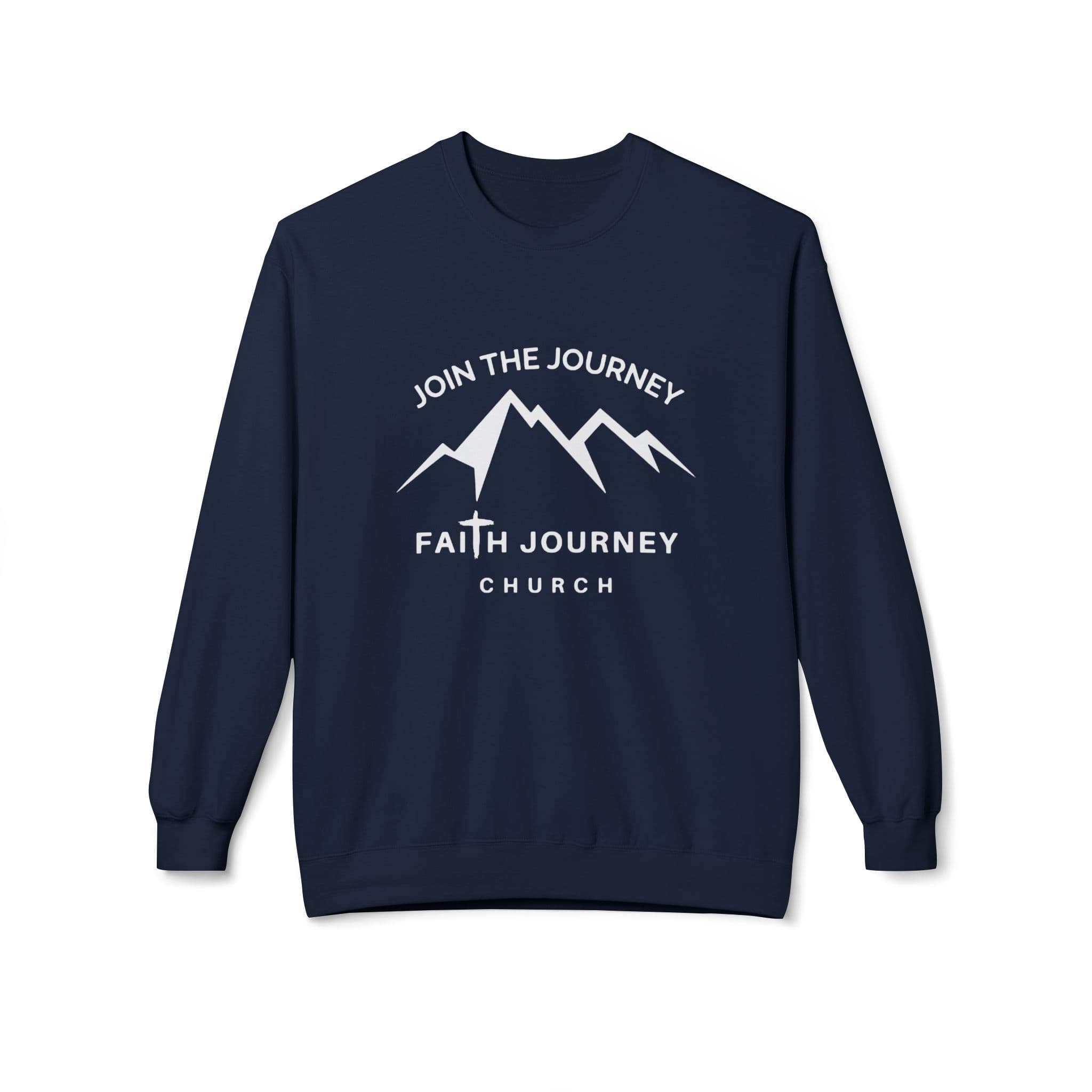 Faith Journey Church "Join the Journey" - Fleece Crewneck Sweatshirt | Unisex, Cozy Layer, Church Apparel - Image 9