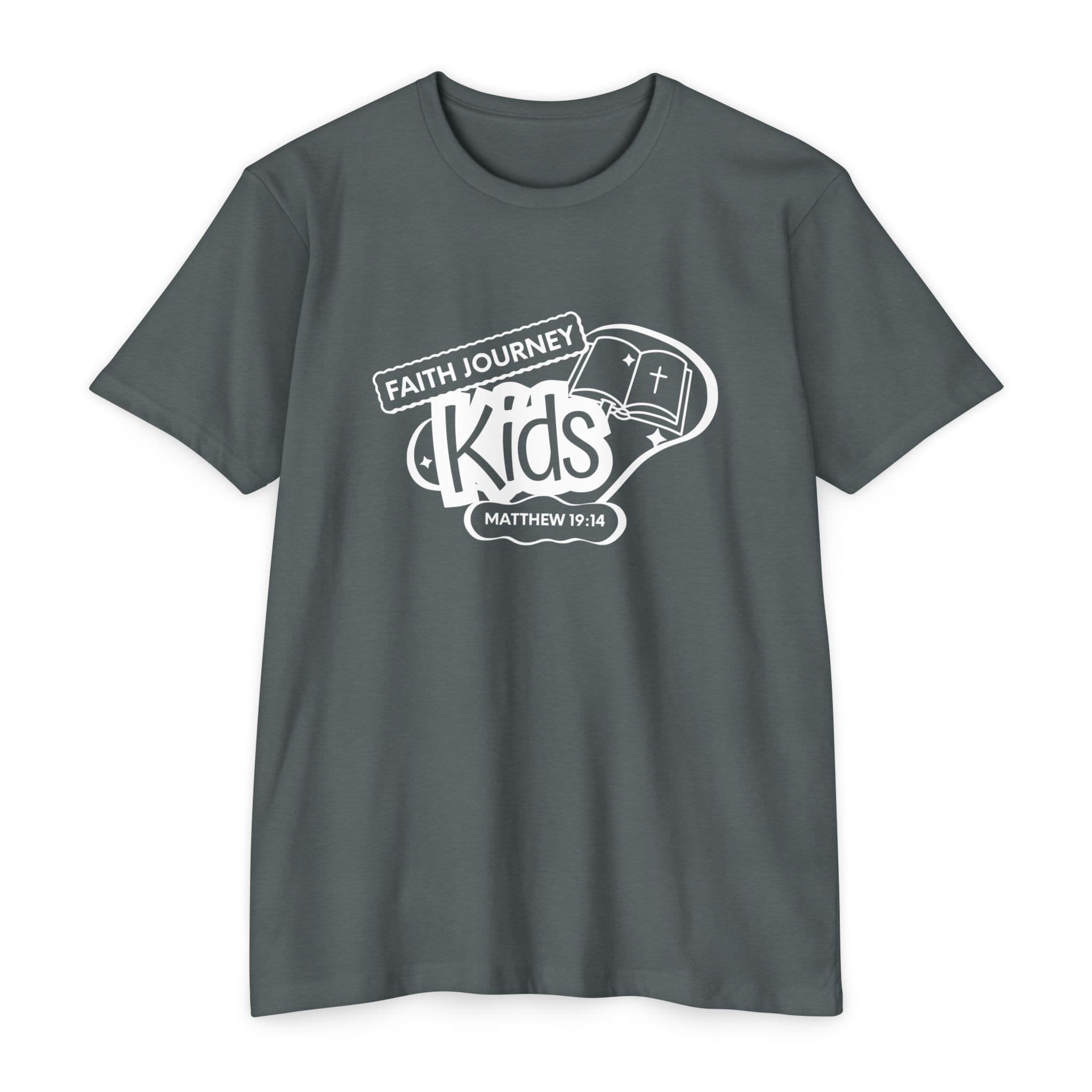 "Faith Journey Kids" Premium T-Shirt, Motivational Tee, Unisex Graphic Shirt, Adventure Shirt 60% Poly - 40% Cotton - Image 5