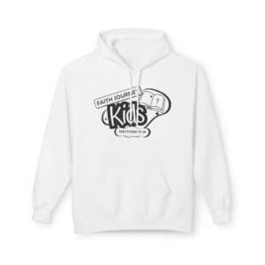 “Faith Journey Kids” Hoodie | Unisex Fleece Sweatshirt for Church Events, Outdoor Adventures, Cozy Gifts