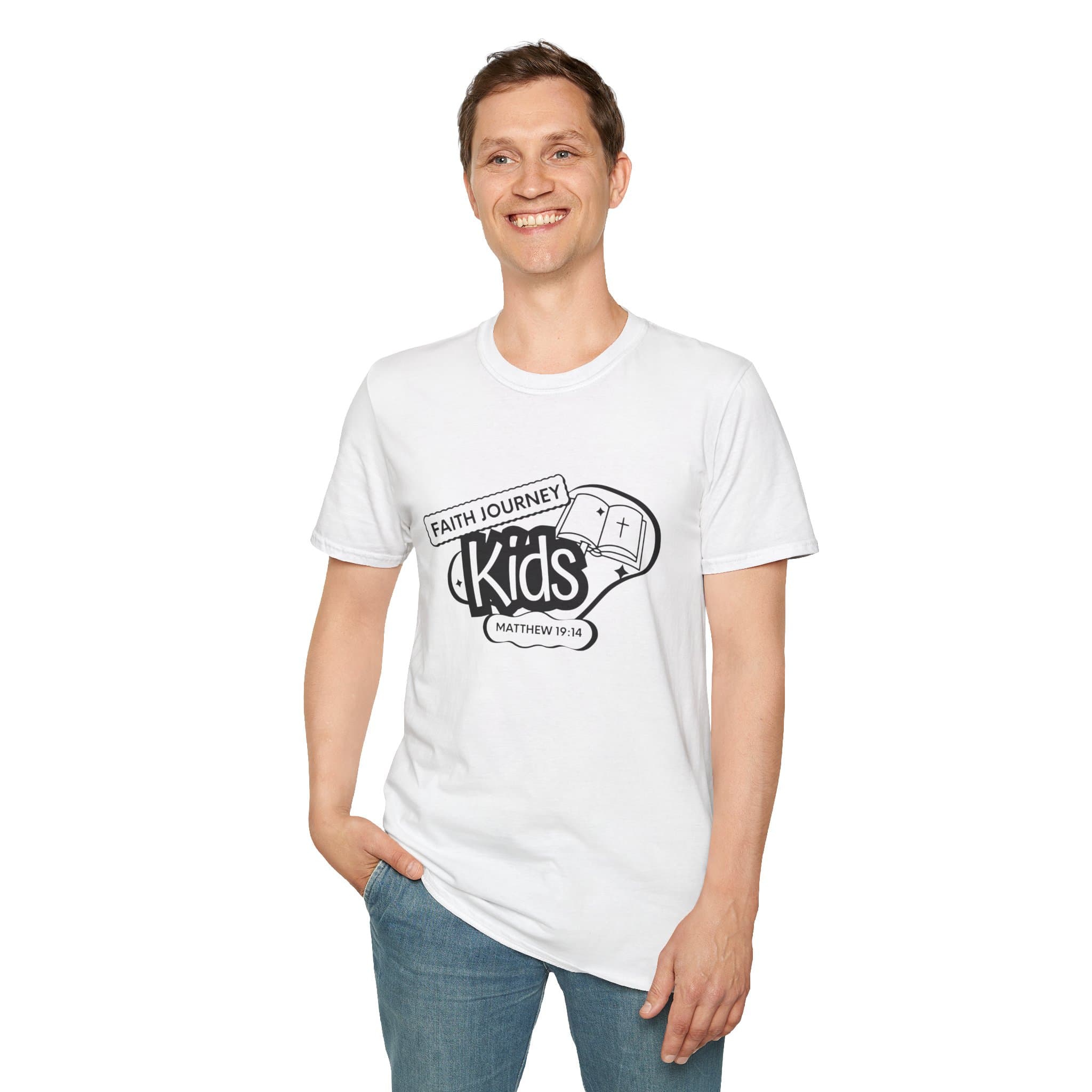 "Faith Journey Kids" - Unisex T-Shirt - Perfect for Church Events, Gifts, Casual Wear - Image 3